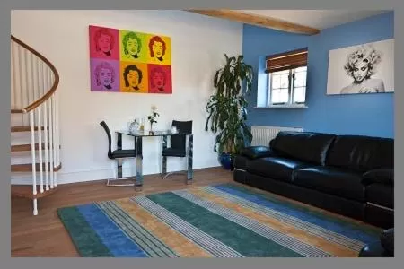 Living room in Court Farm Barns