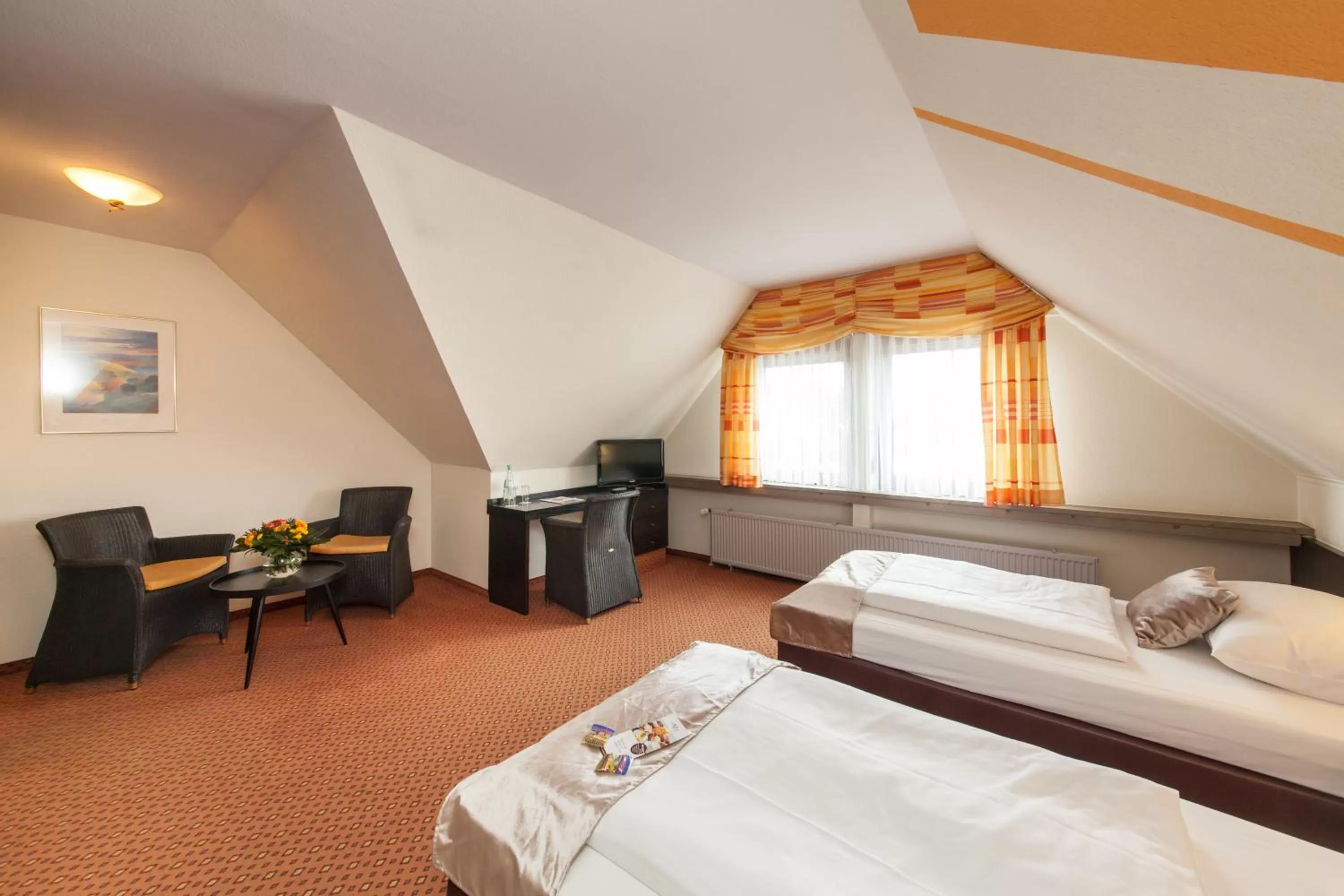 Photo of the whole room, Bed in Hotel Strohgäu