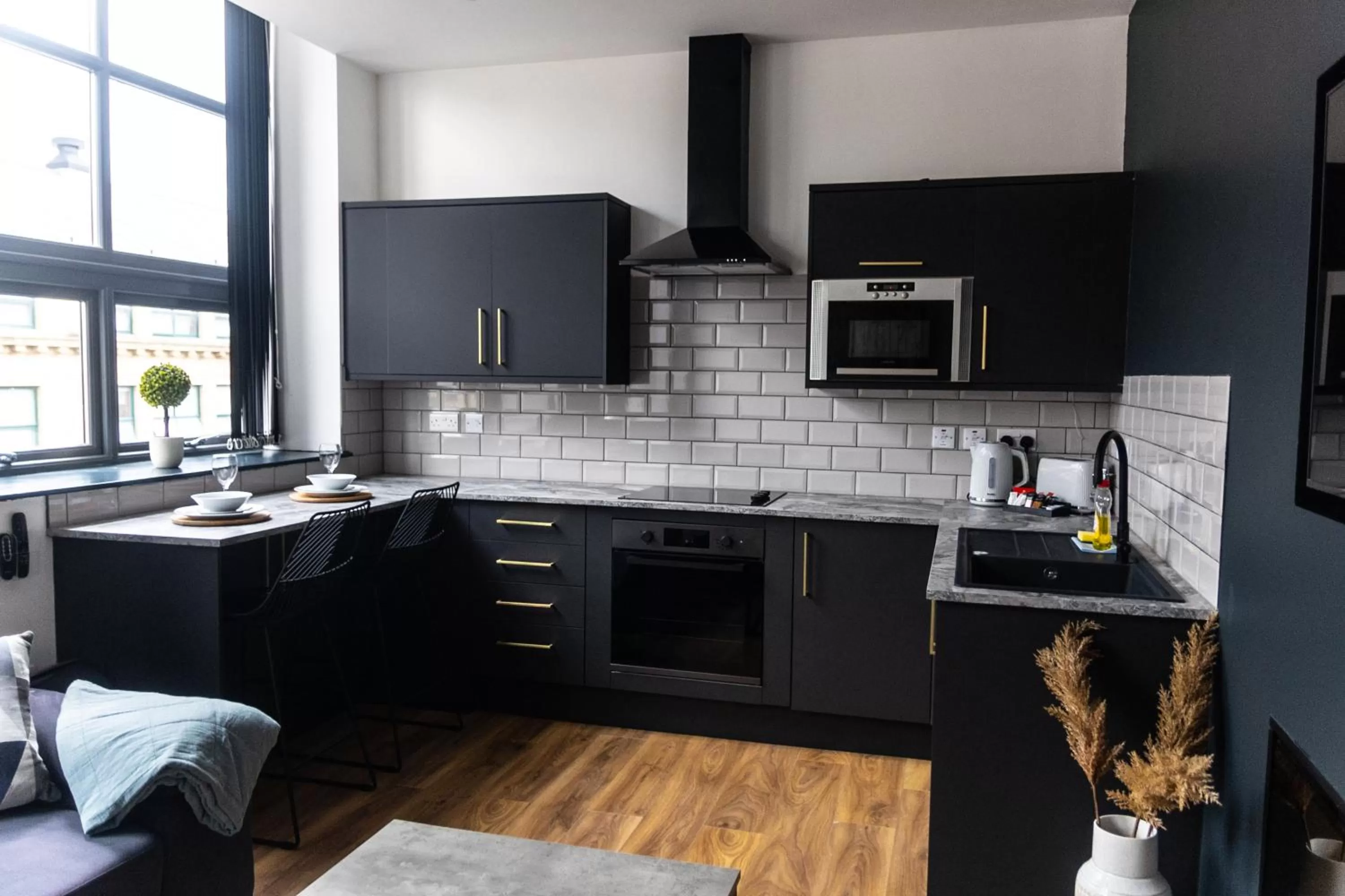 Kitchen or kitchenette in Spire Accommodations Ltd