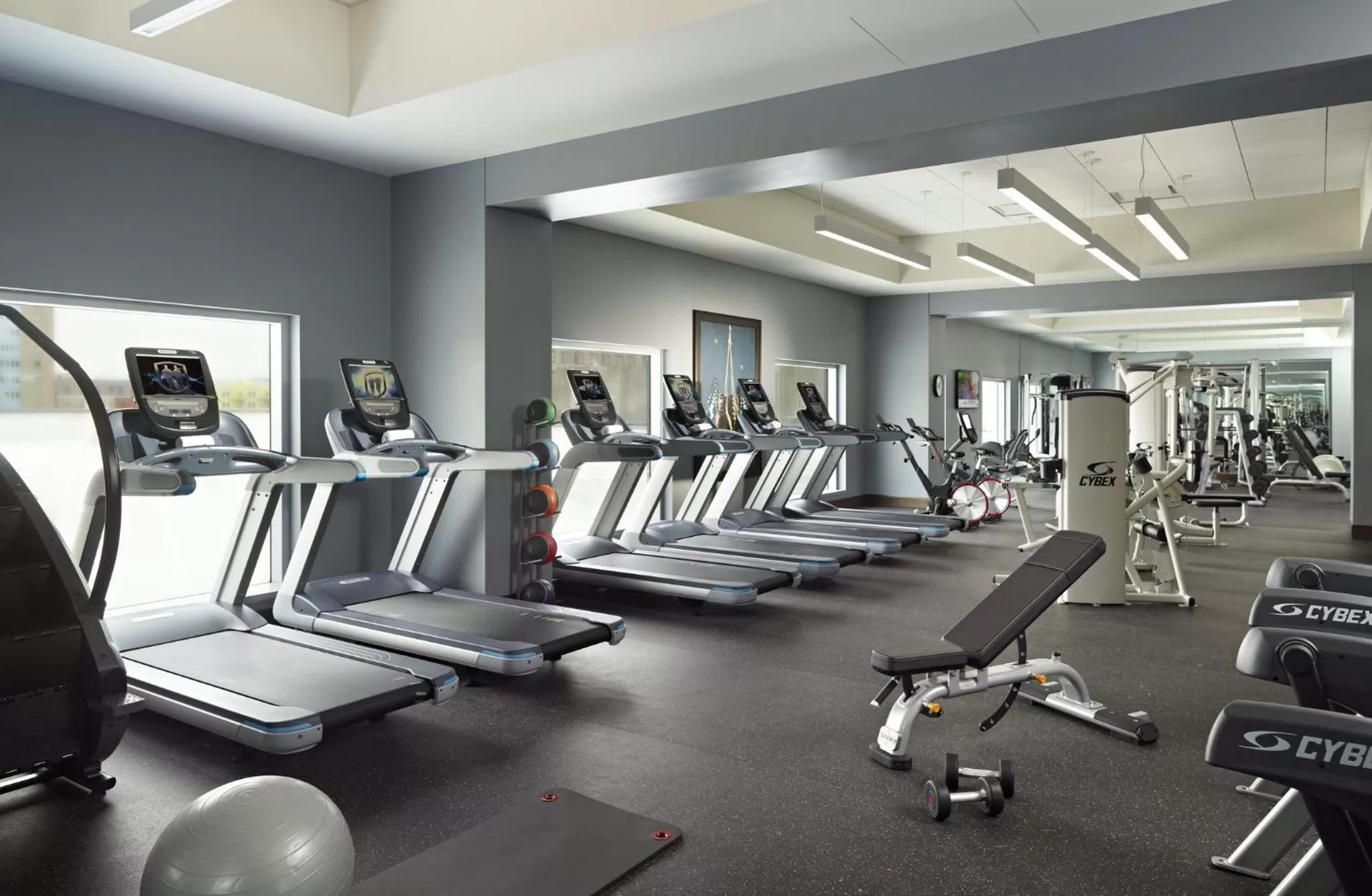 Fitness centre/facilities in Omni Louisville Hotel