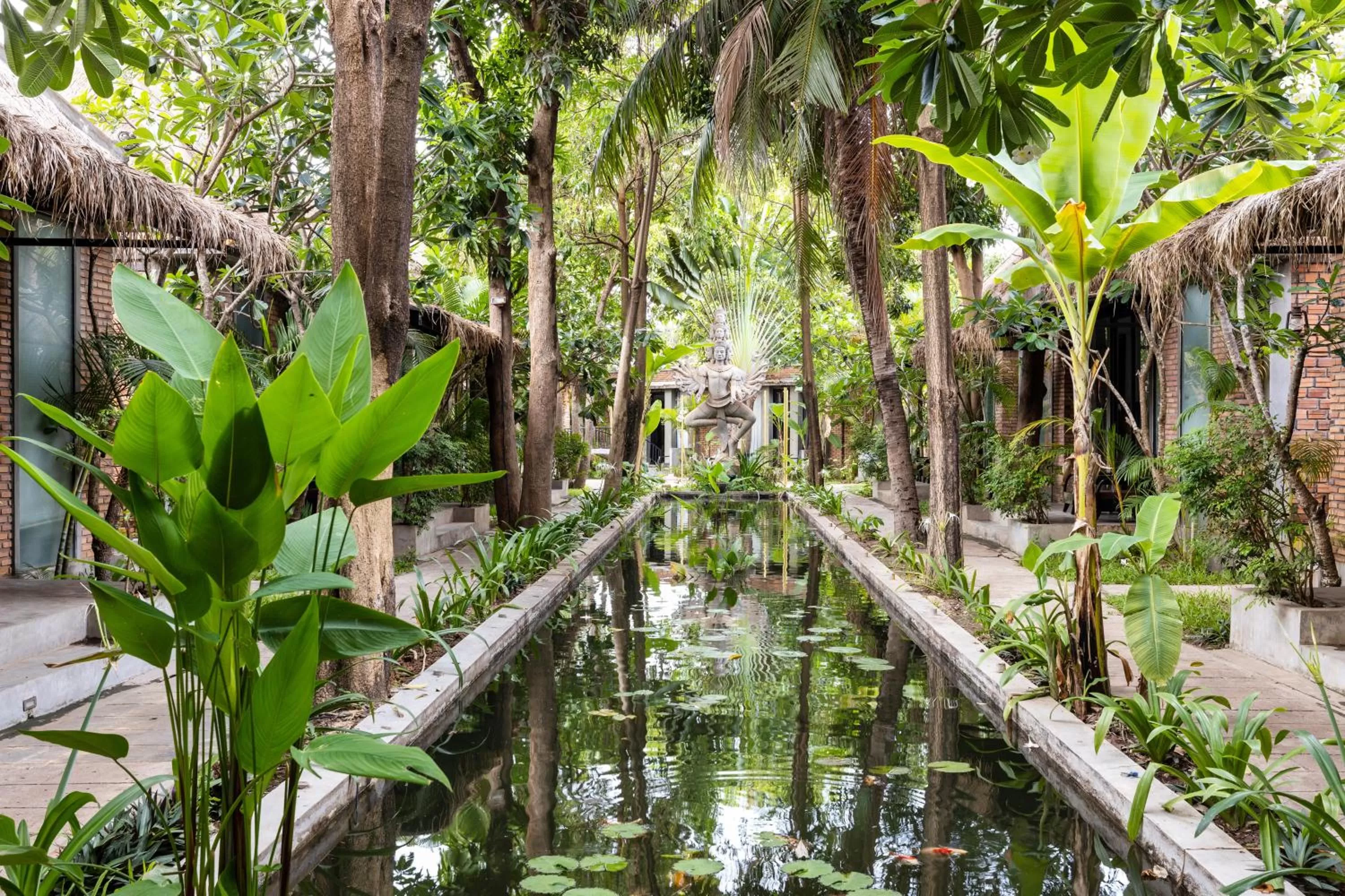 Garden view in Maison Gen Angkor