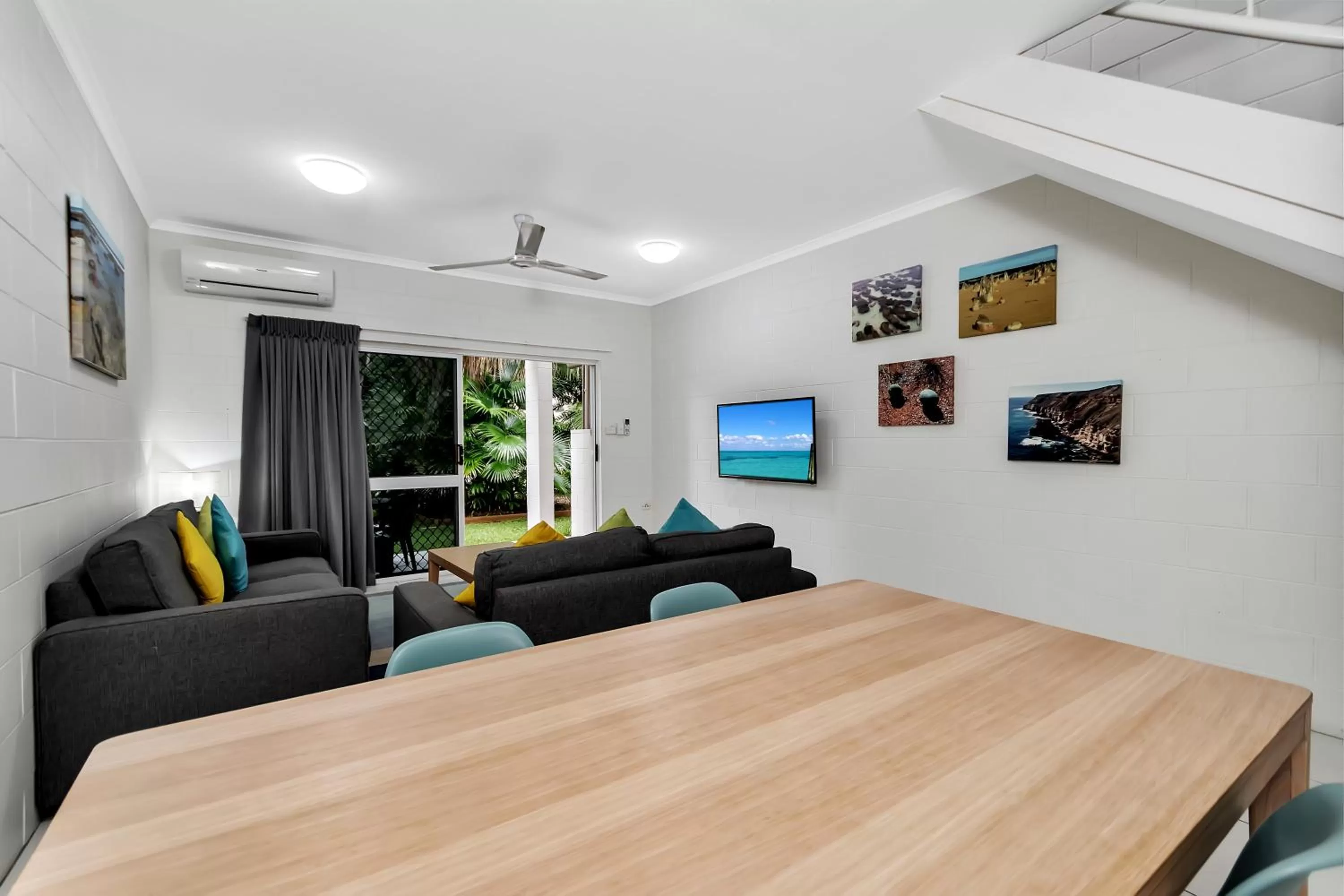 Living room in TiTree Village Holiday Apartments
