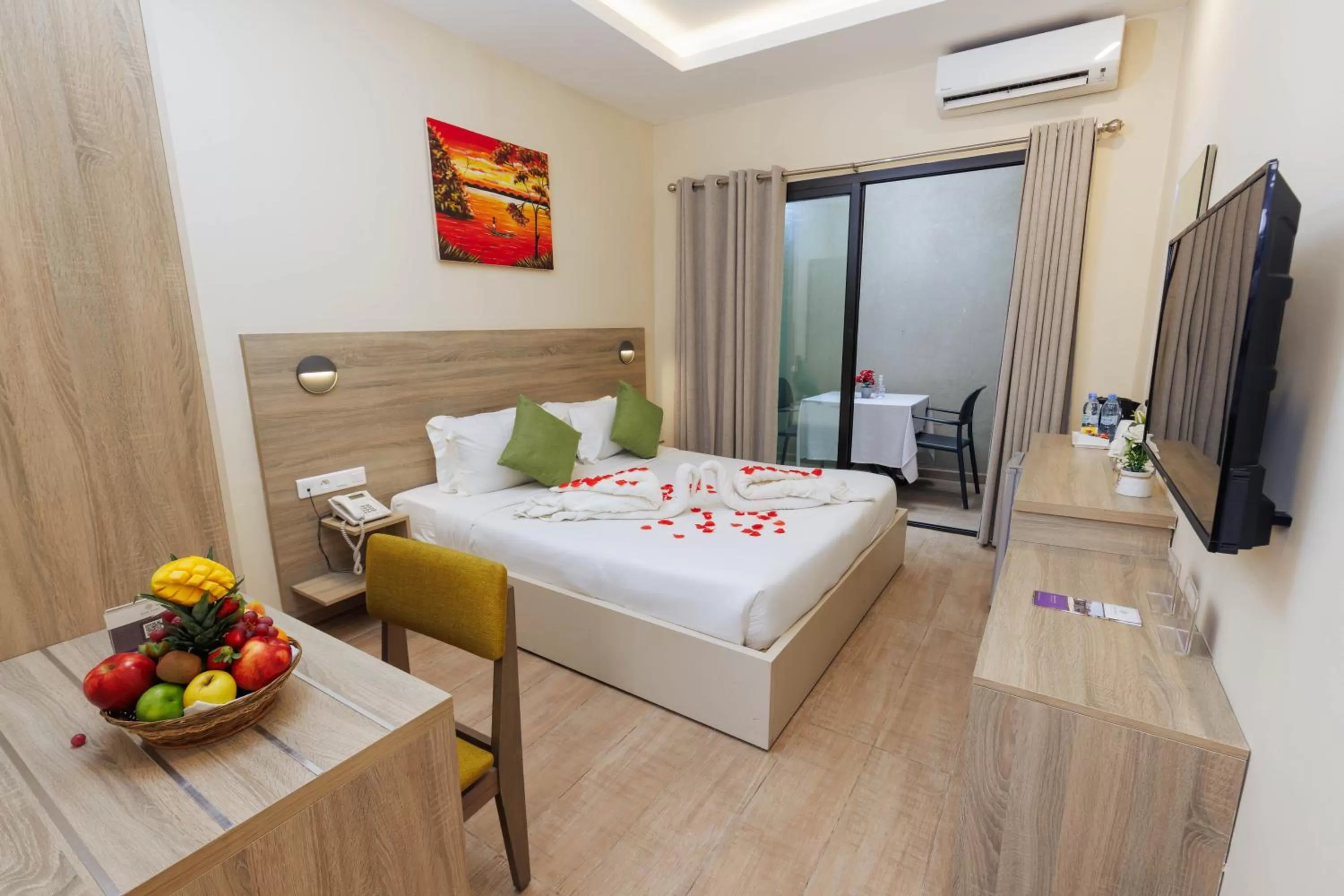 Bed in Silver Moon Hotel