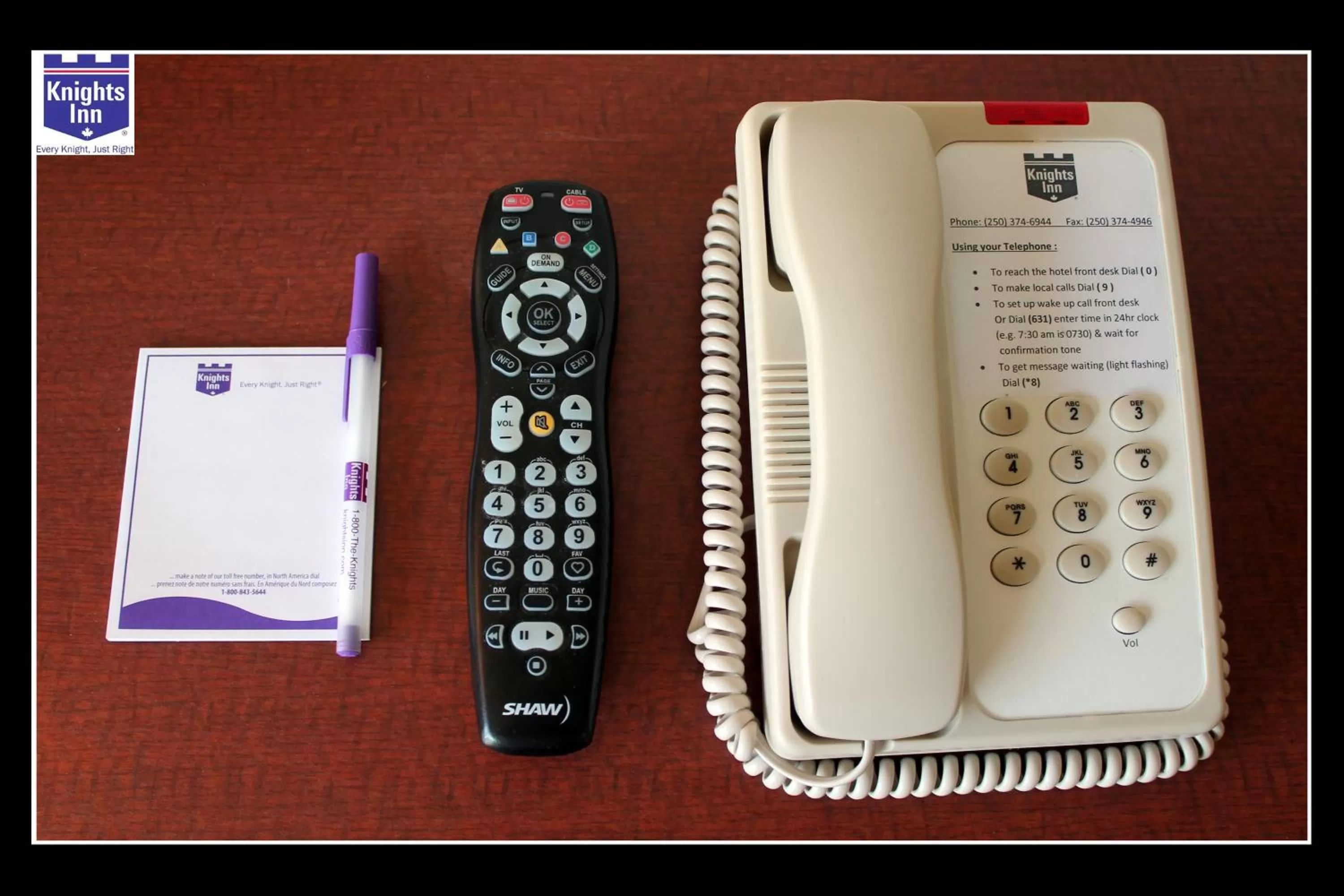 Decorative detail in Knights Inn Kamloops