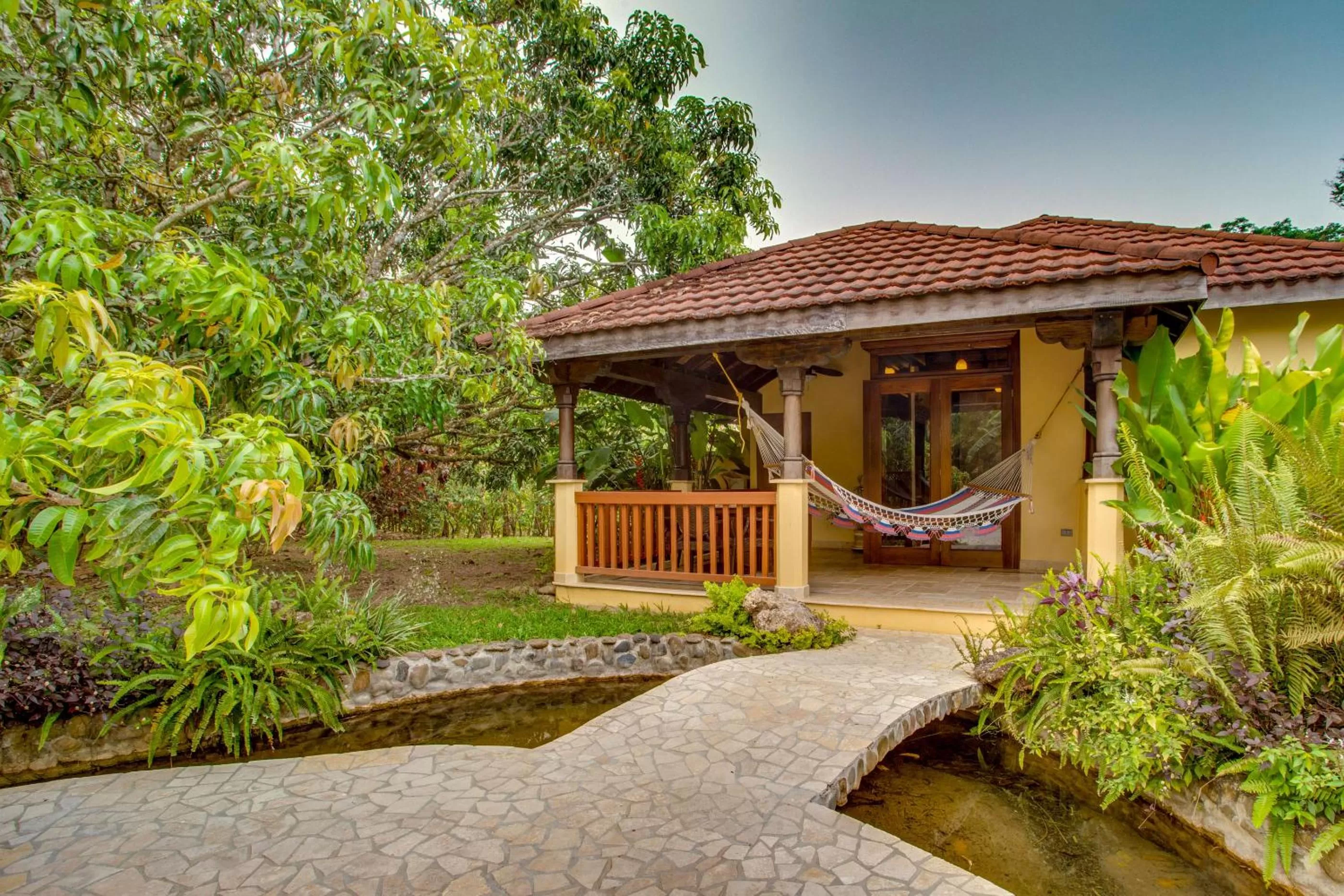 Patio in Sleeping Giant Rainforest Lodge