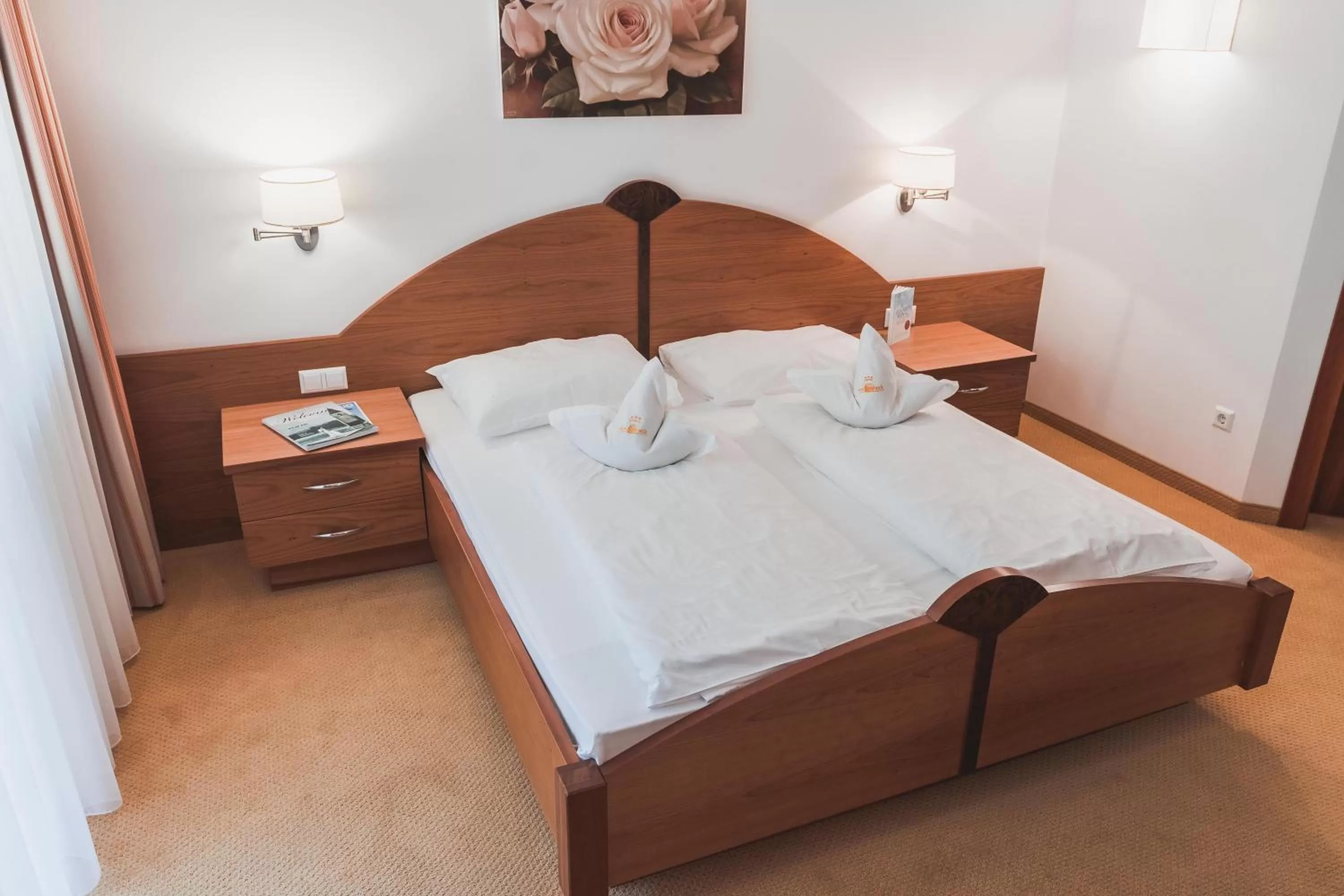 Bed in Hotel Am Sonneck