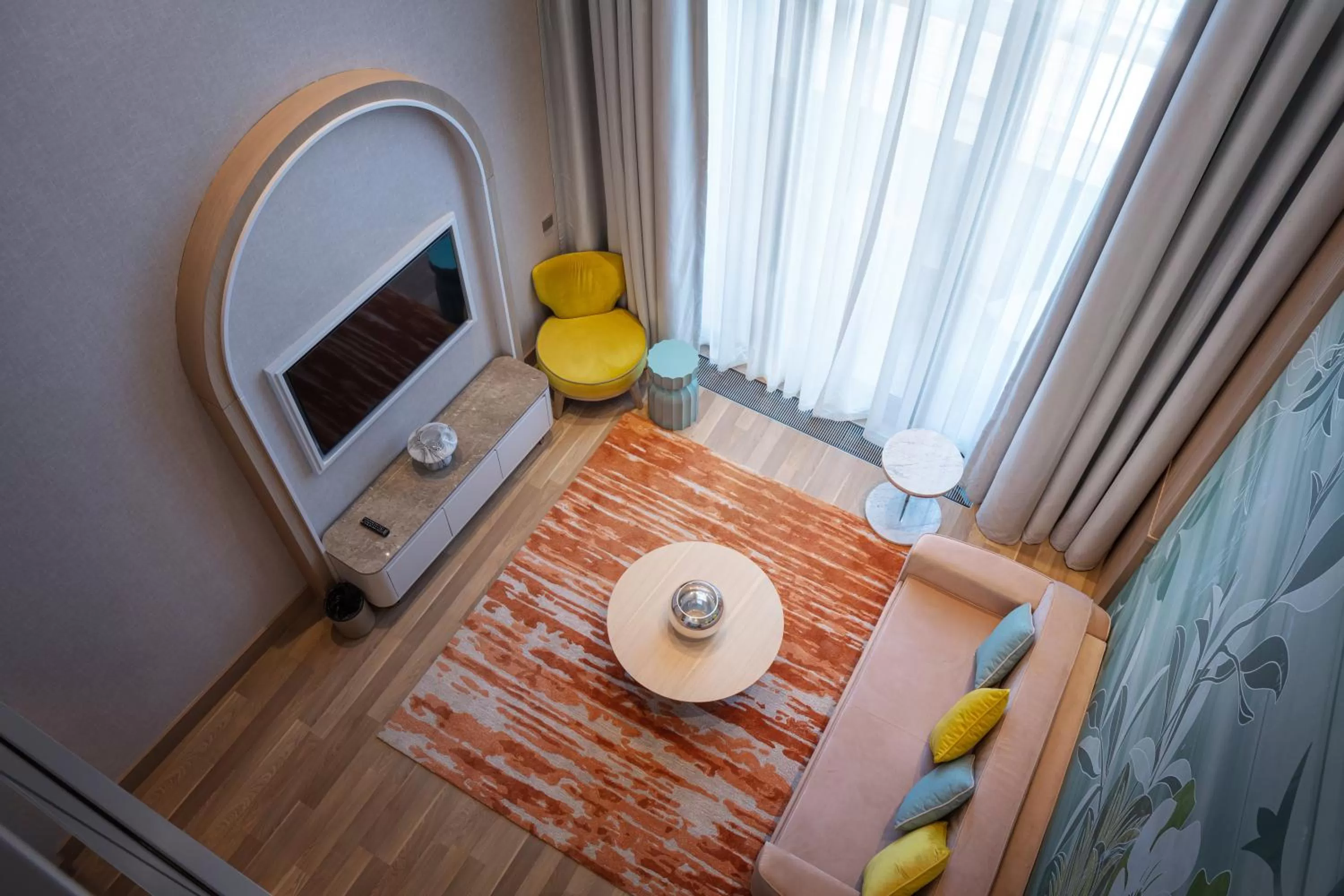 Living room in KARAVANSARAY Turkistan Harbour Hotel -FLYING THEATRE ACCESS