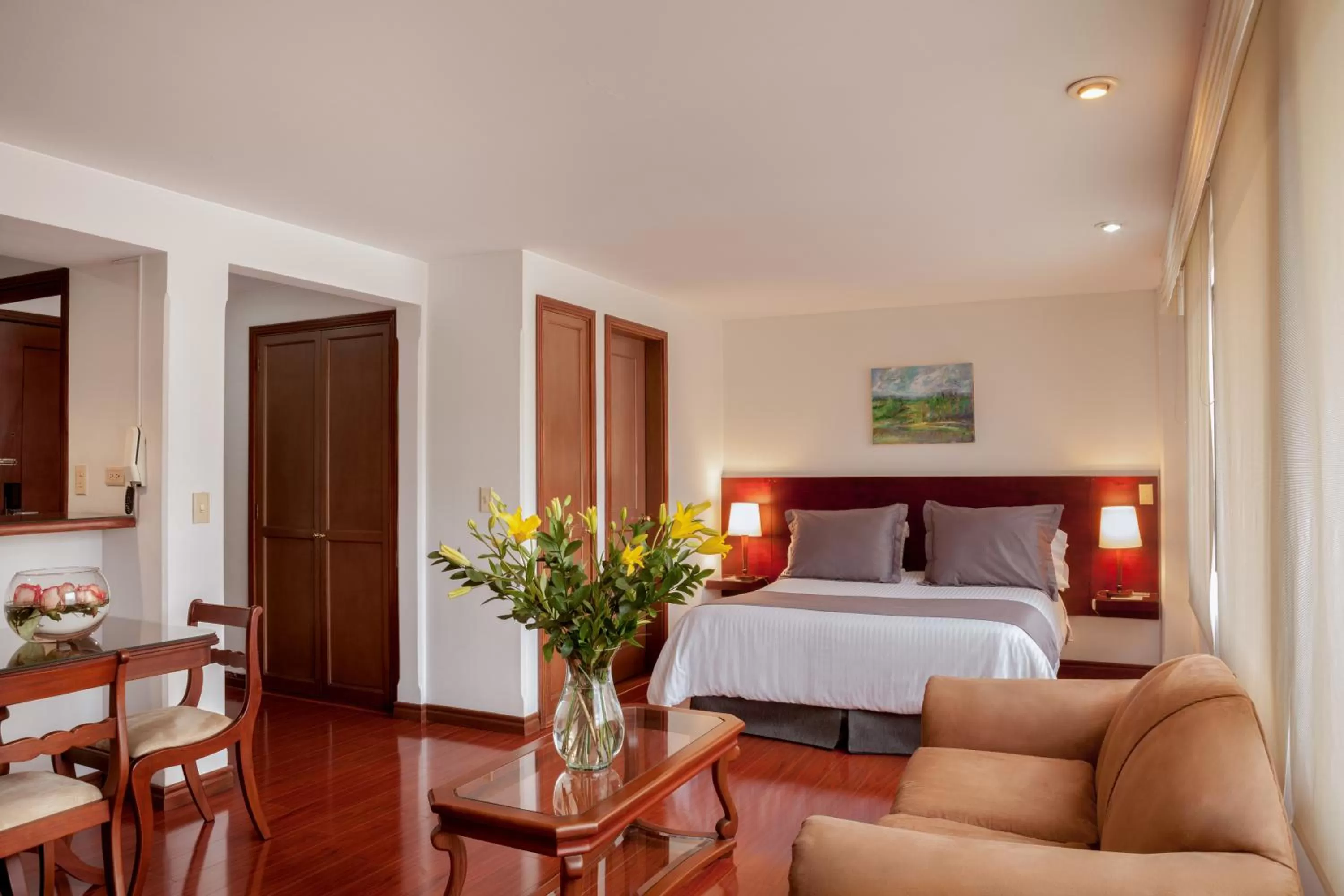 Bedroom, Bed in Cora 96 Street Apartments