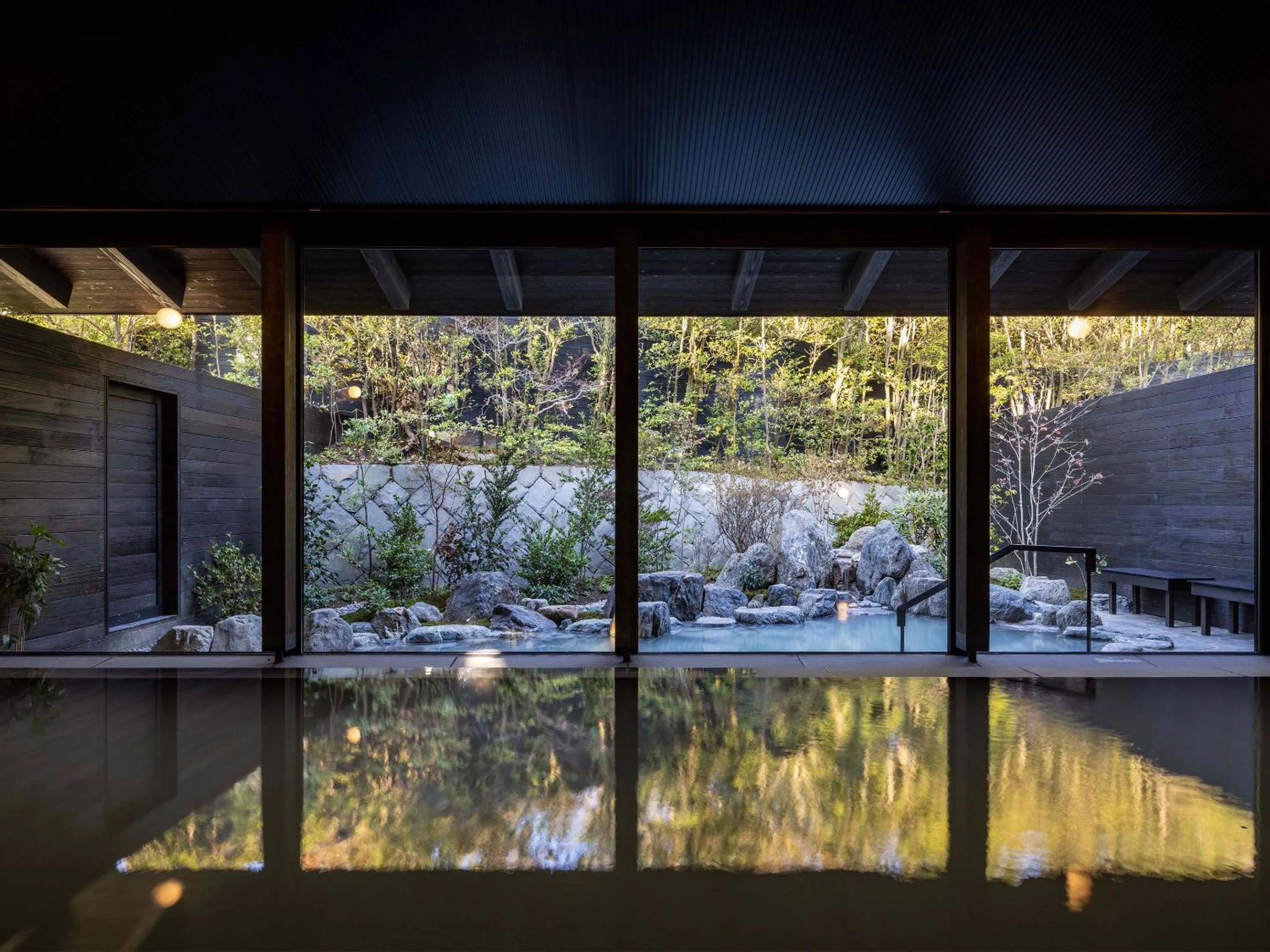 Hot Spring Bath in Unzen Miyazaki Ryokan