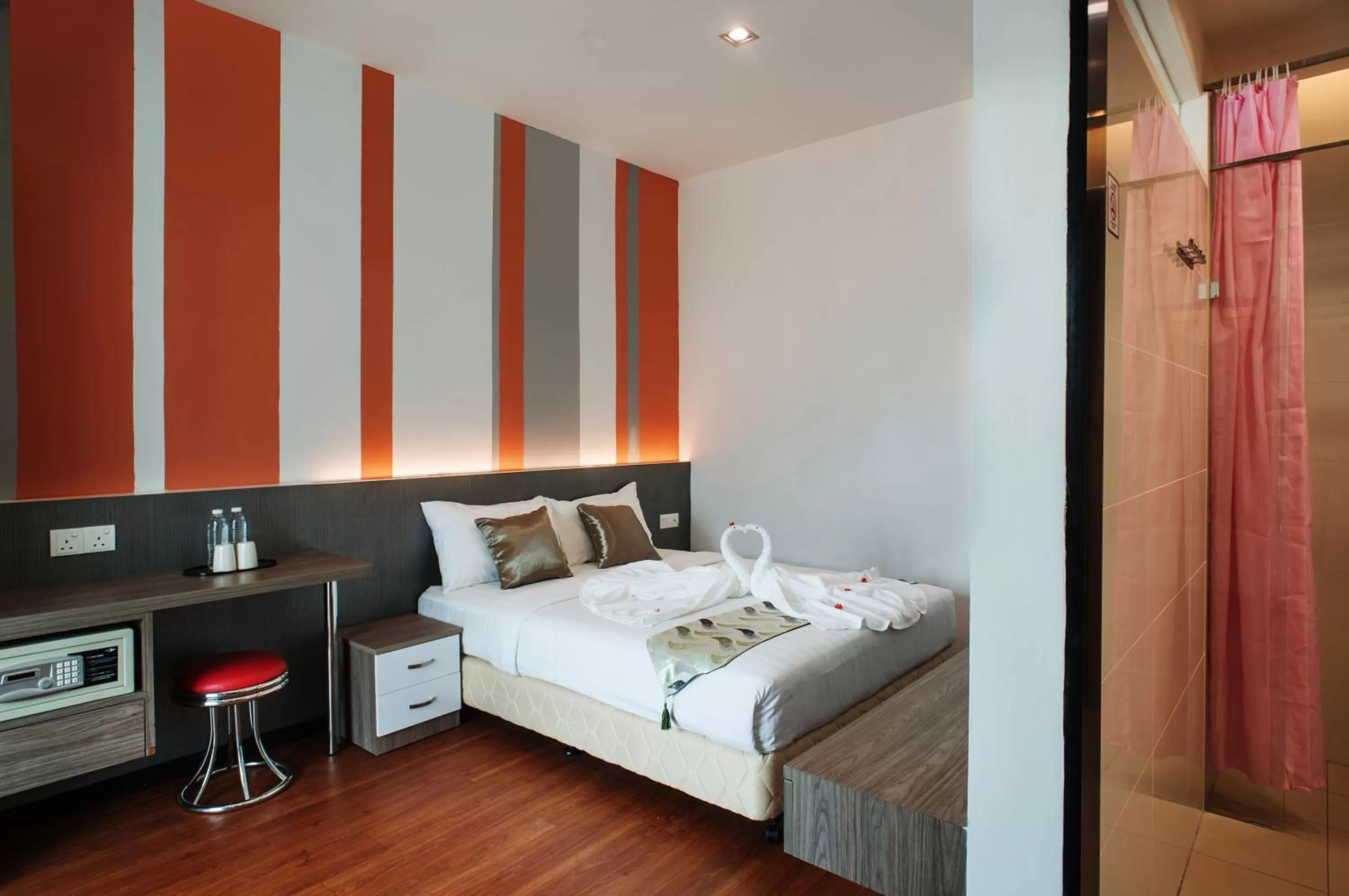 Bed in HelicoNia Hotel