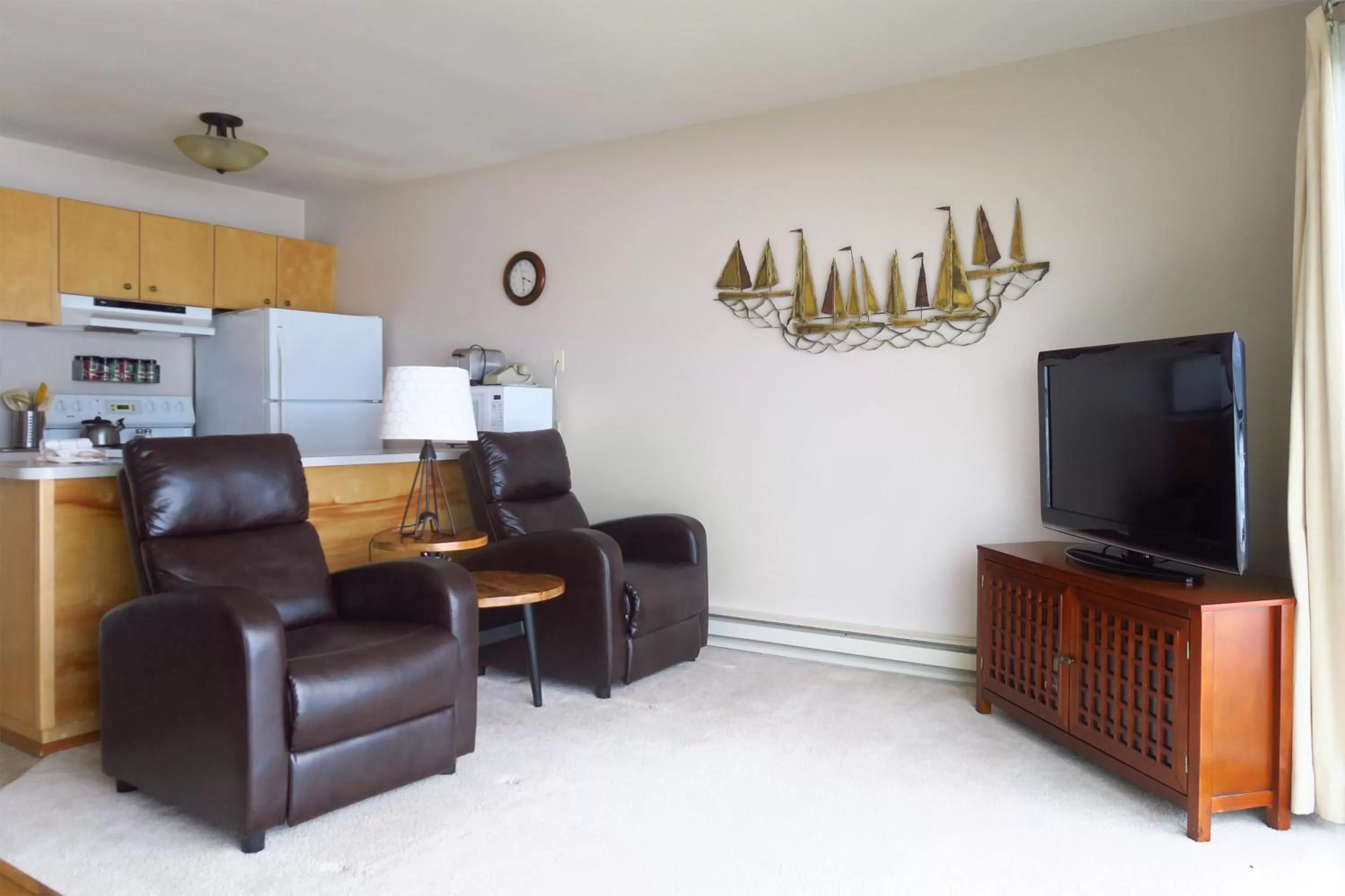 Living room in Ocean Terrace Condominiums