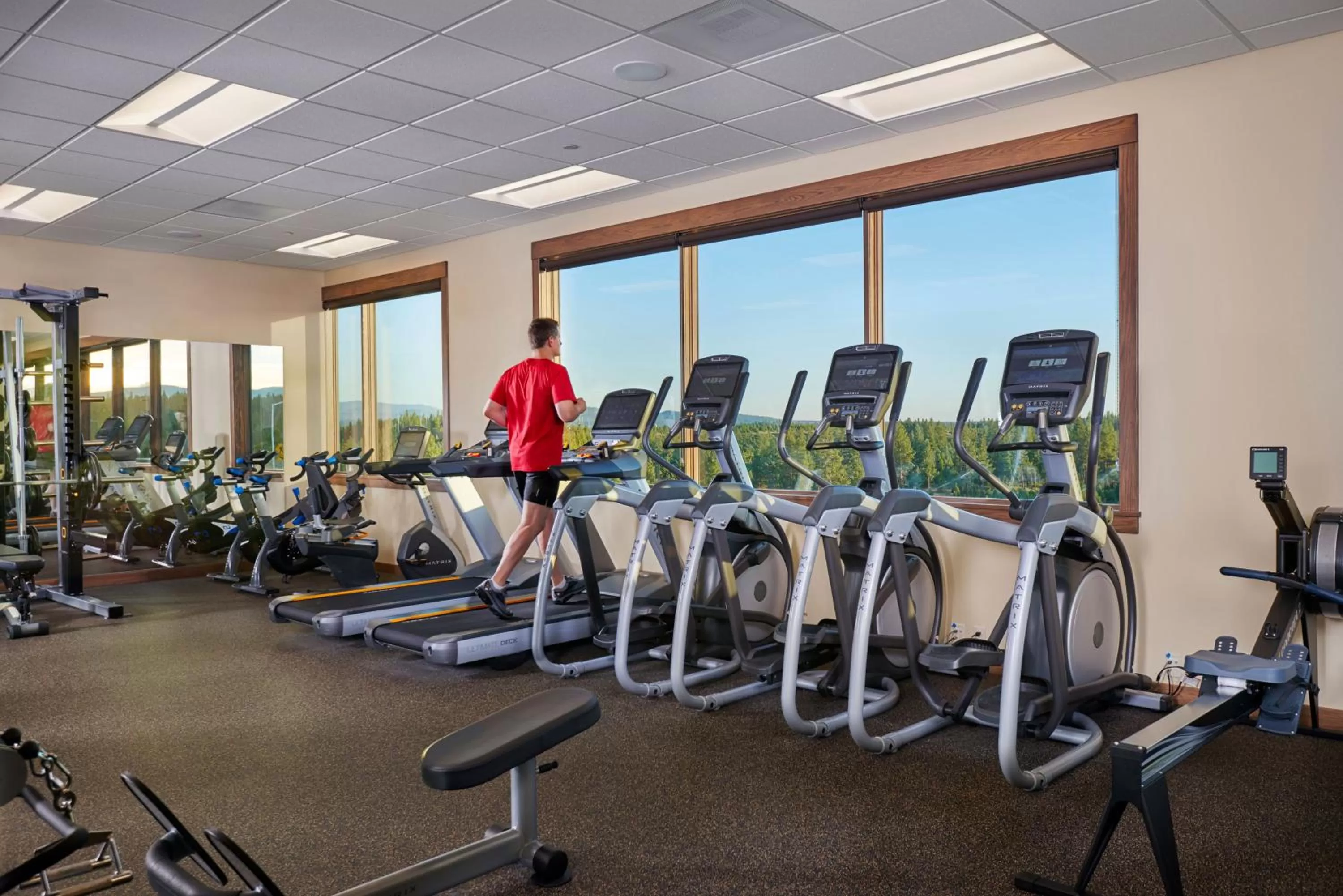 Fitness centre/facilities in Tetherow Hotel