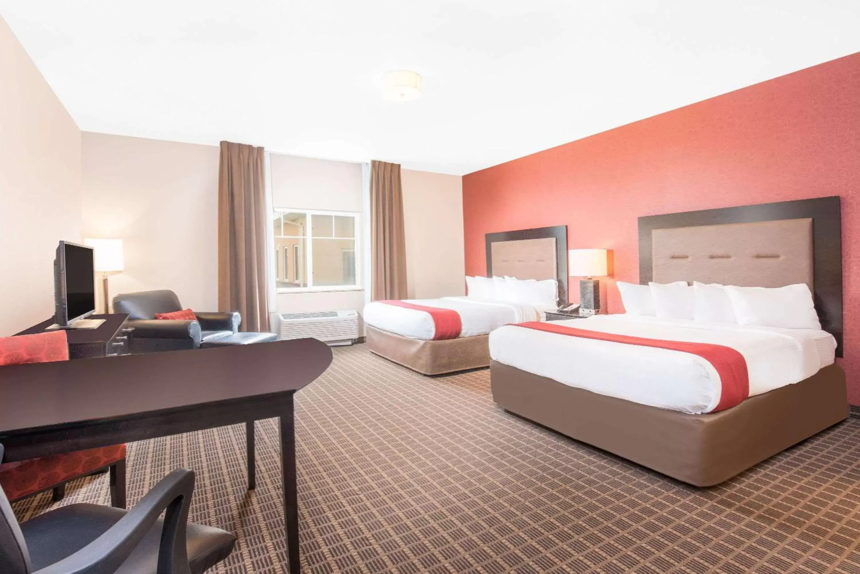 Studio Suite with Two Queen Beds and Roll-In Shower - Mobility Access/Non-Smoking in Hawthorn Extended Stay by Wyndham Dickinson Studio Suite with Two Queen Beds and Roll-In Shower - Mobility Access/Non-Smoking in Hawthorn Extended Stay by Wyndham Dickinson