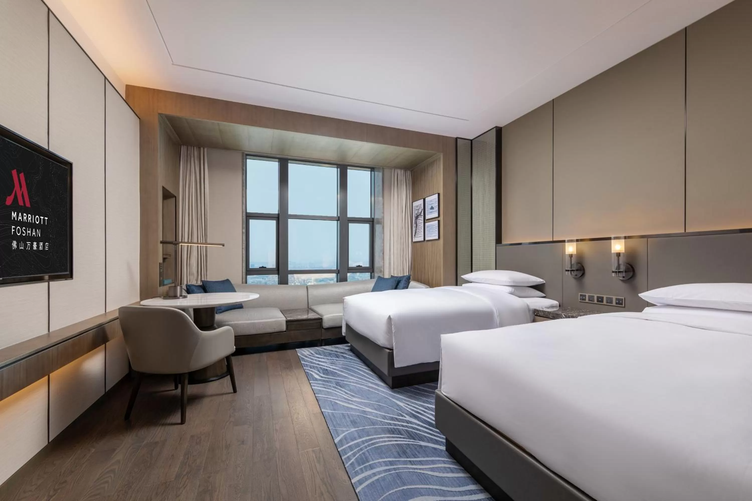 Photo of the whole room, Bed in Foshan Marriott Hotel