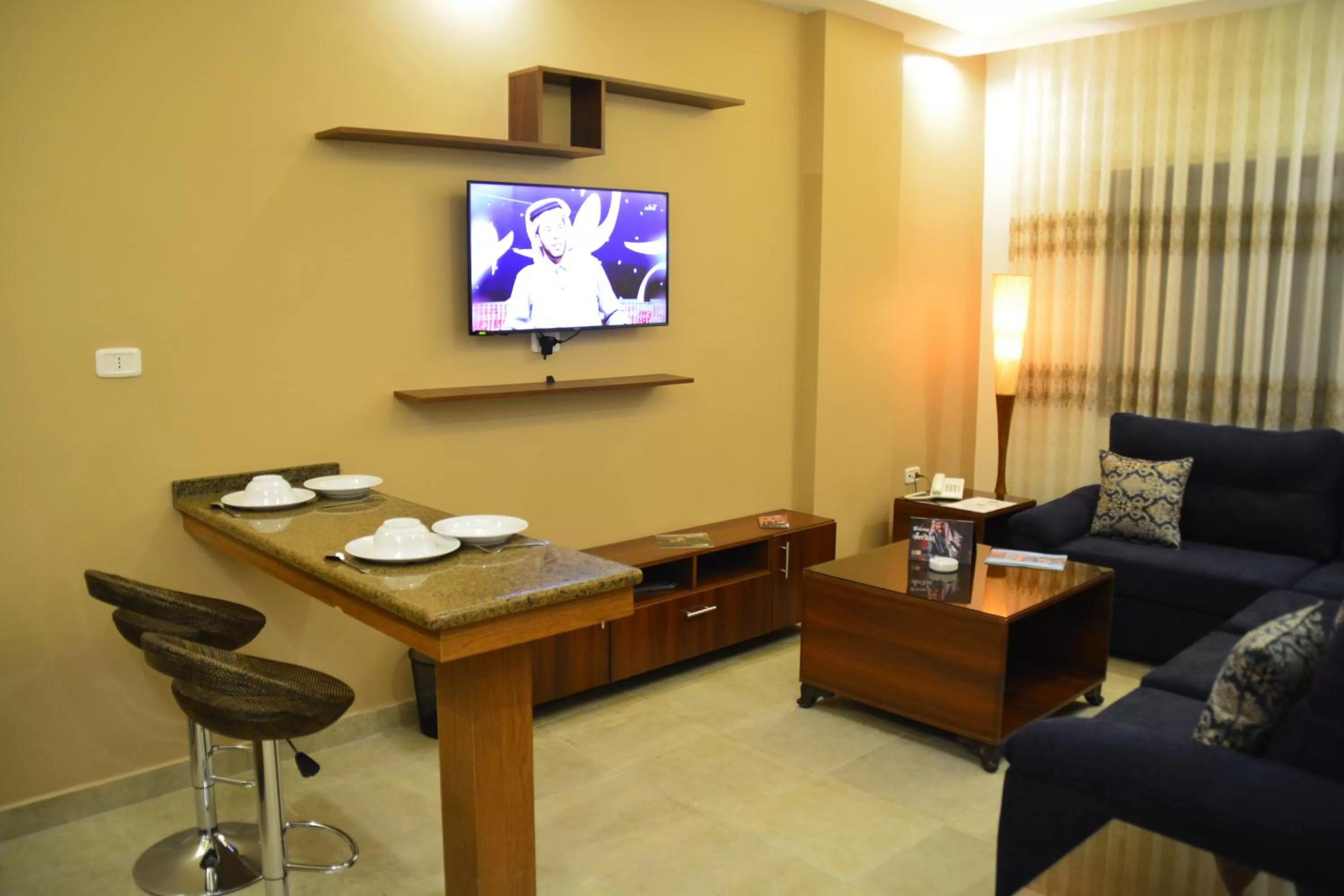 Living room in سما عمان للشقق الفندقية Sama Amman Hotel Apartments