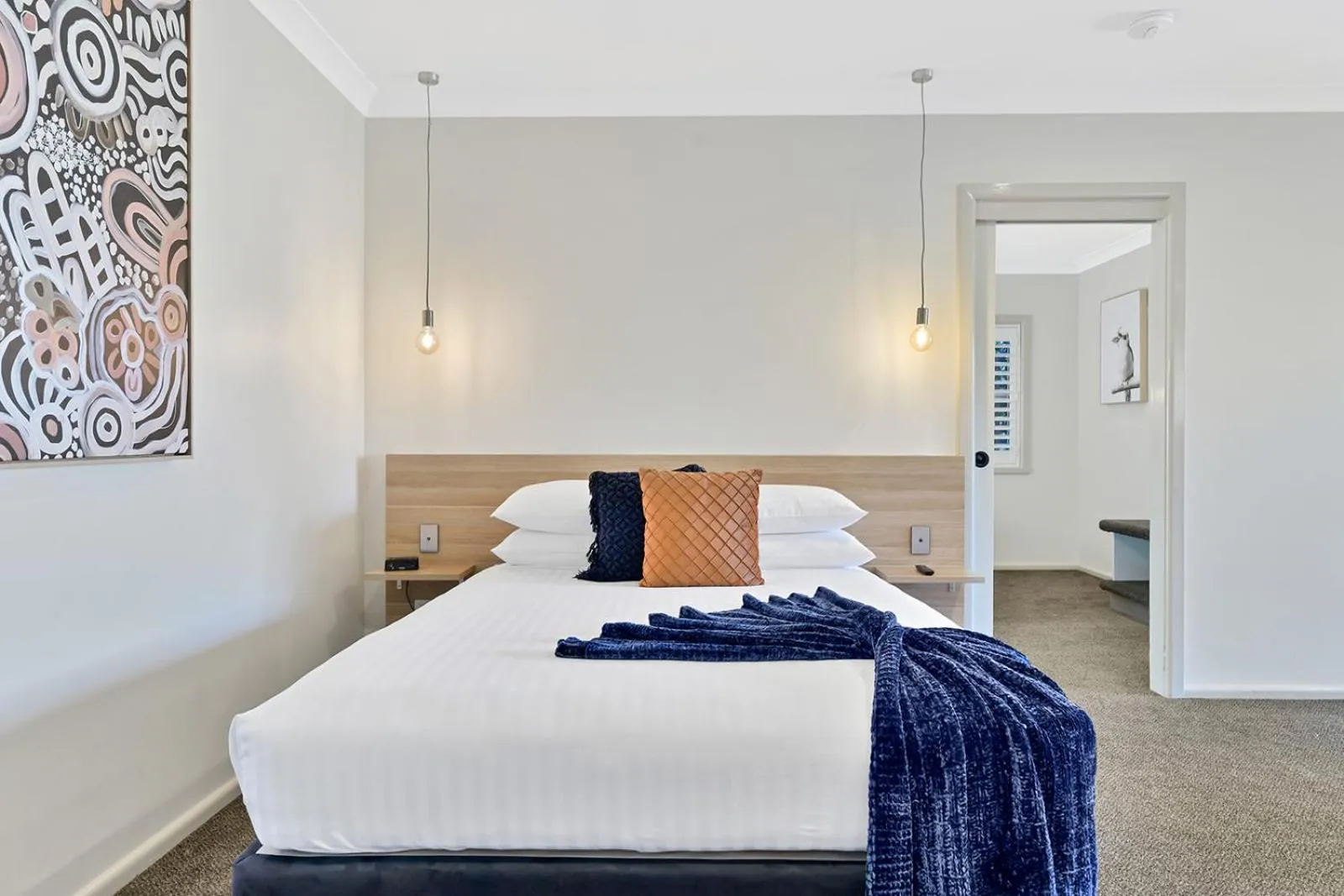 Bed in Central Caleula Motor Lodge