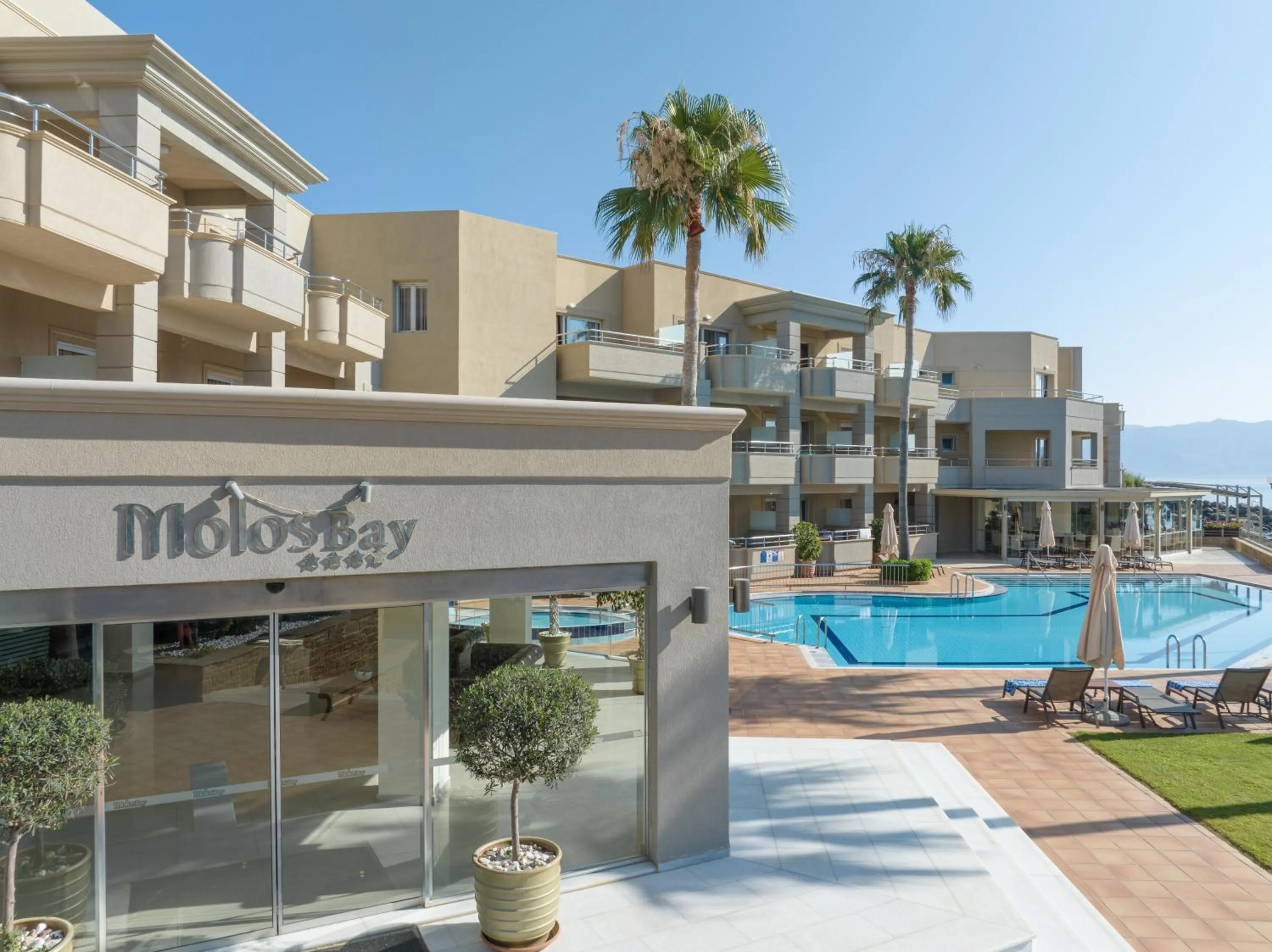 Property building in Molos Bay Hotel