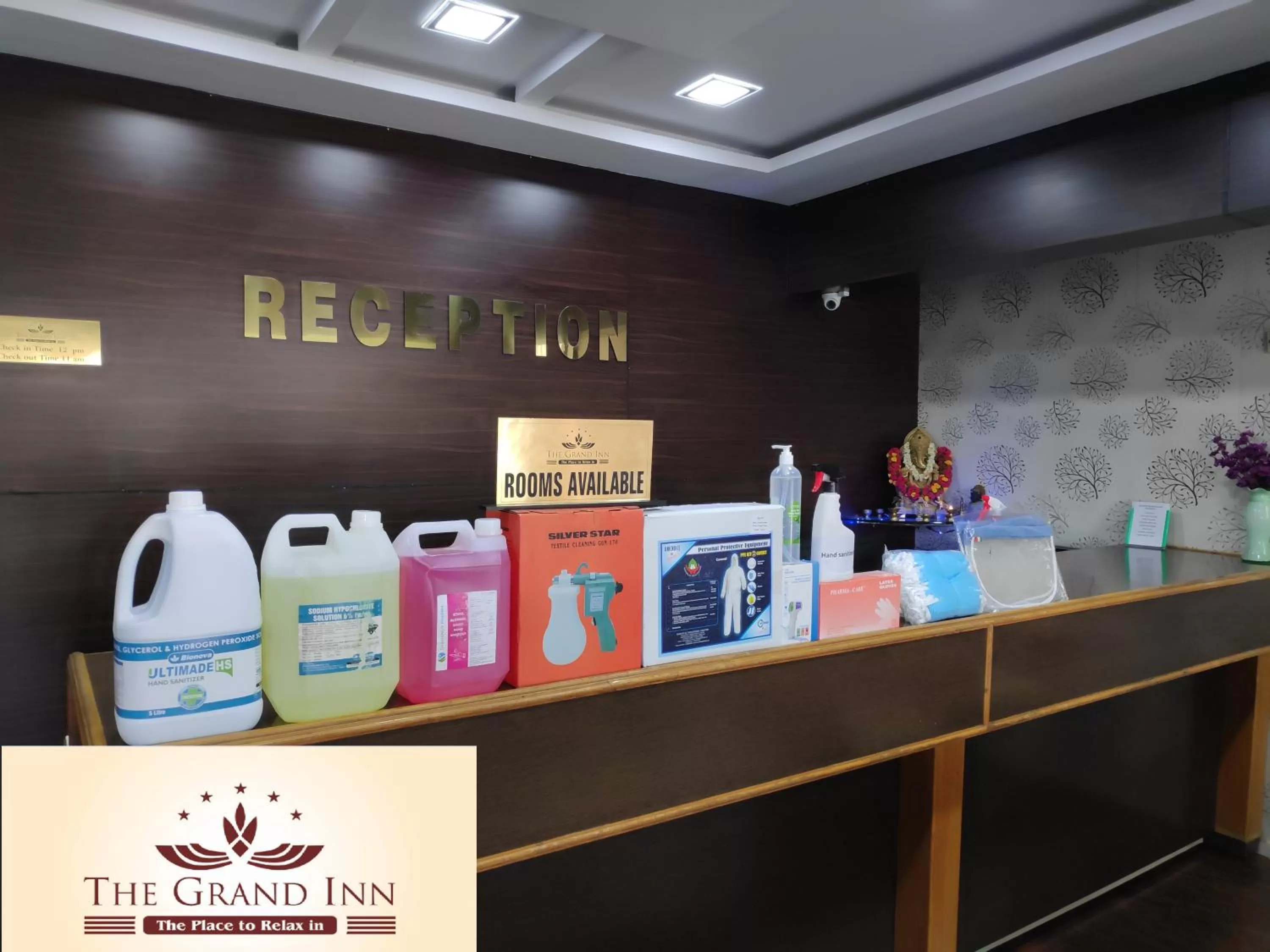 Lobby or reception in The Grand Inn Mysore