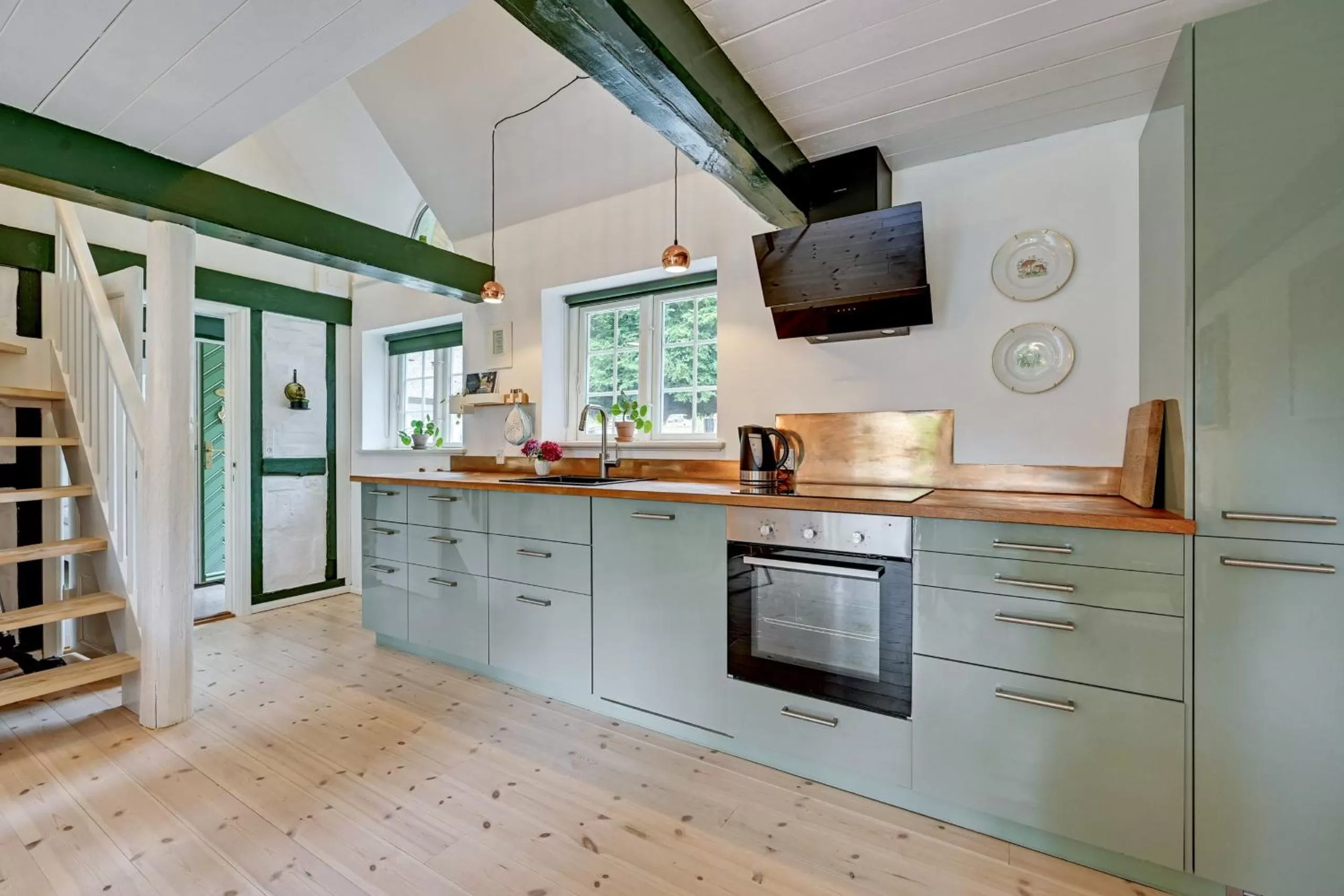 Kitchen or kitchenette in Hørhavegården B&B