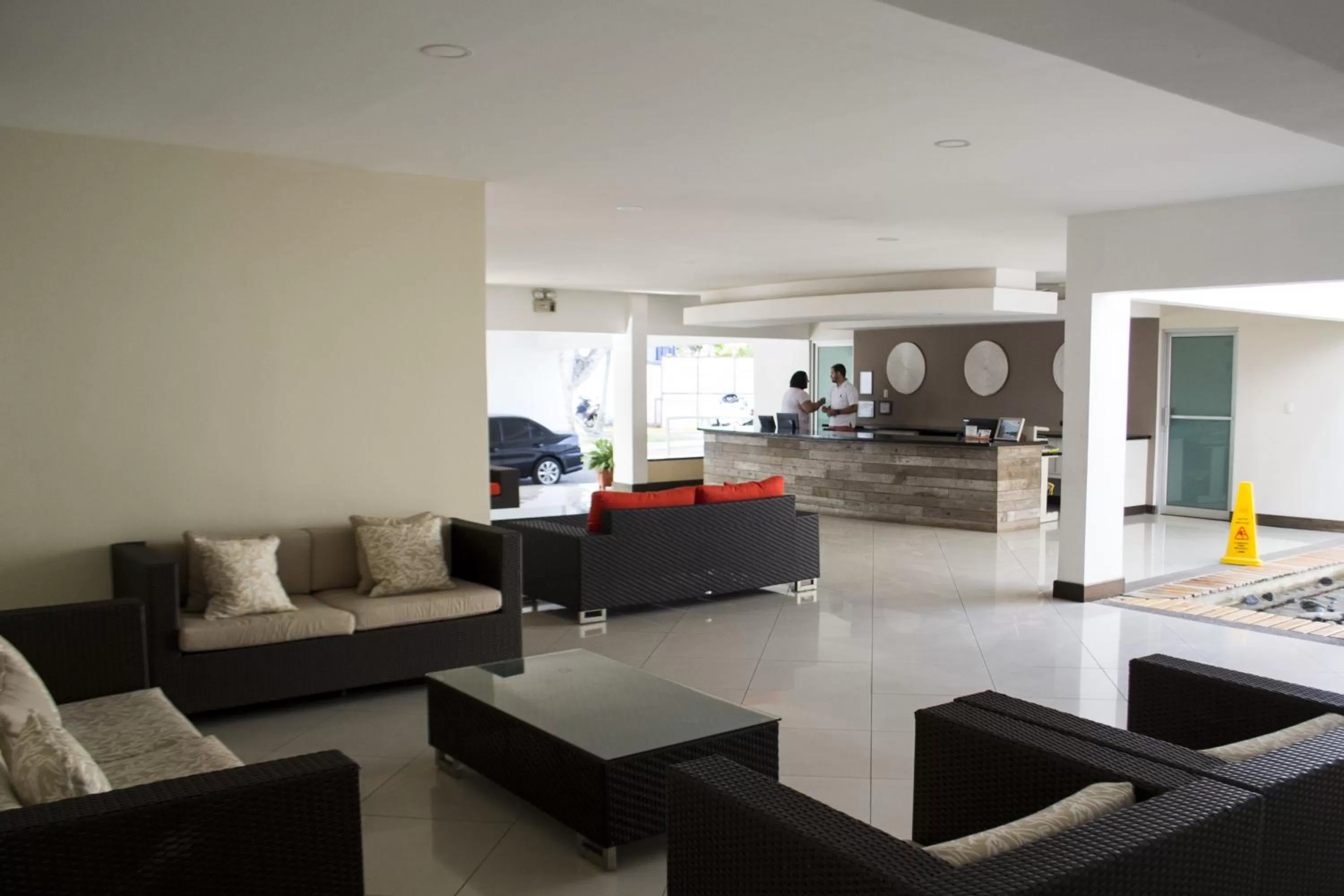 Lobby or reception in Puerto Azul Hotel