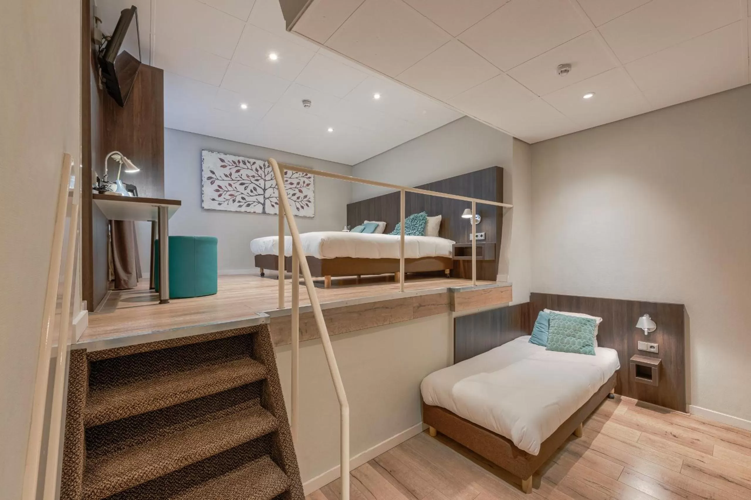 Bed in Hotel Damsquare