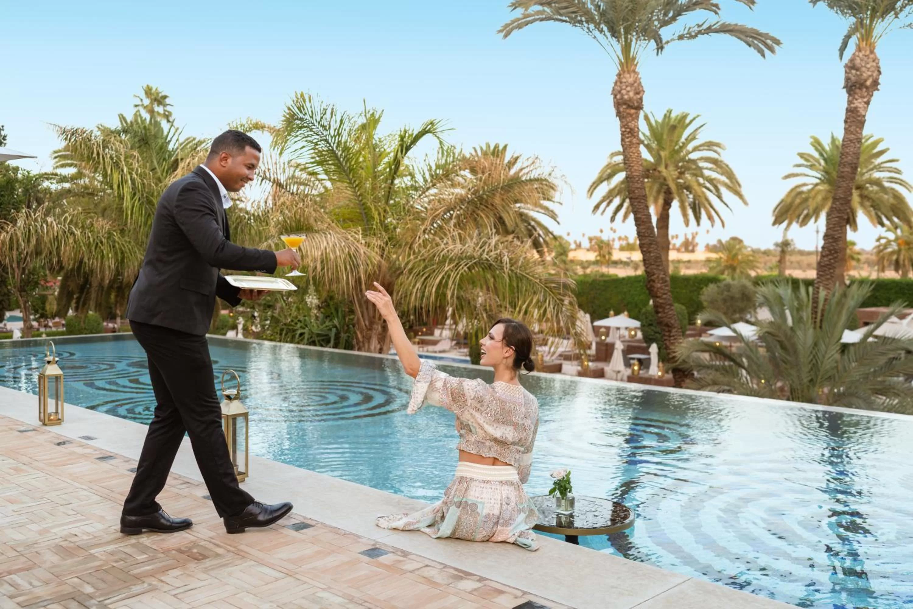 Swimming pool in Sofitel Marrakech Lounge and Spa