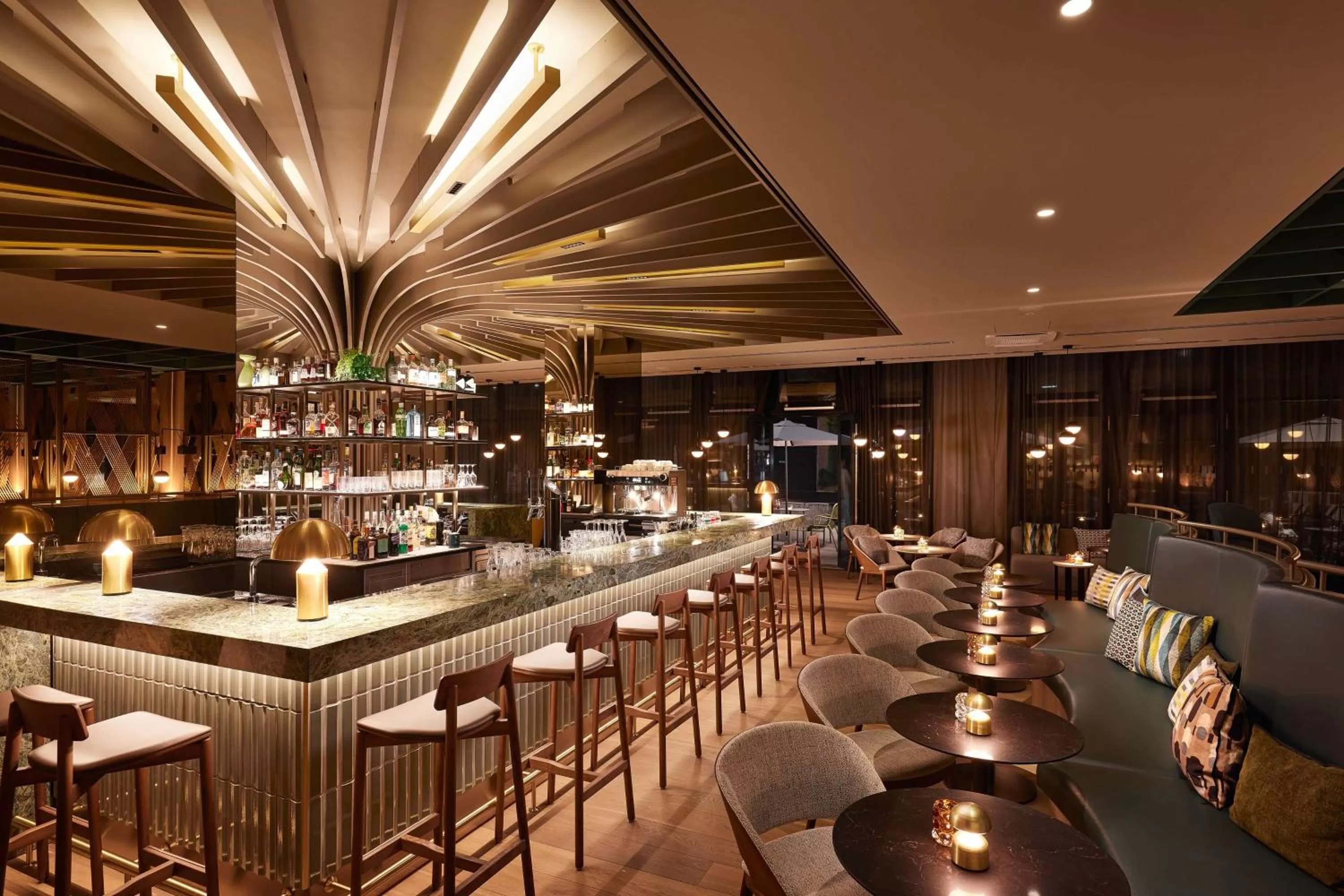 Lounge or bar in Adina Apartment Hotel Dusseldorf