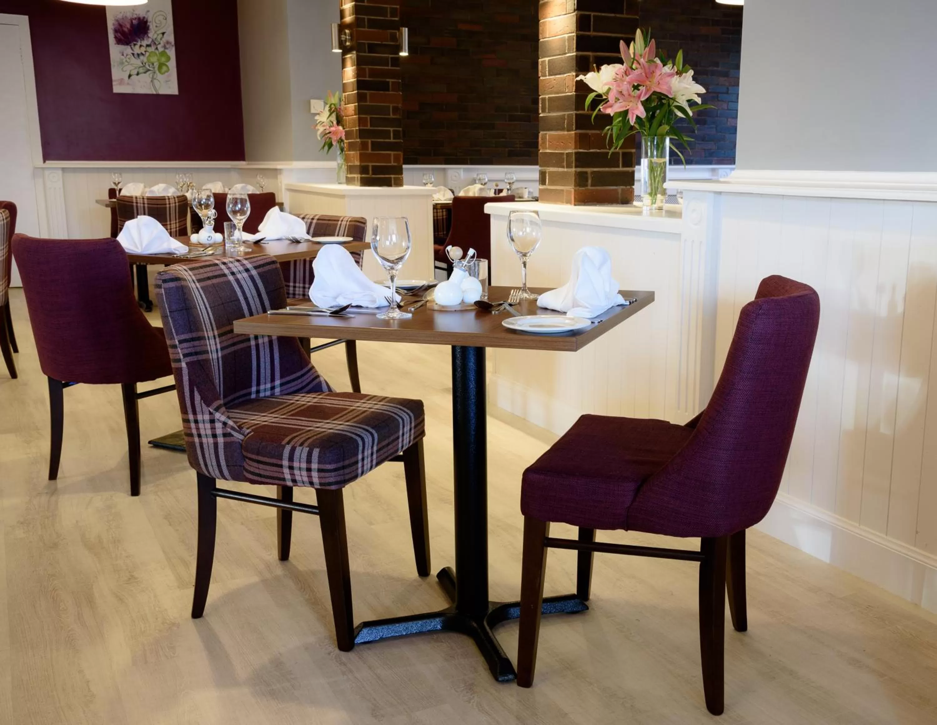 Dining area in The Crown Hotel
