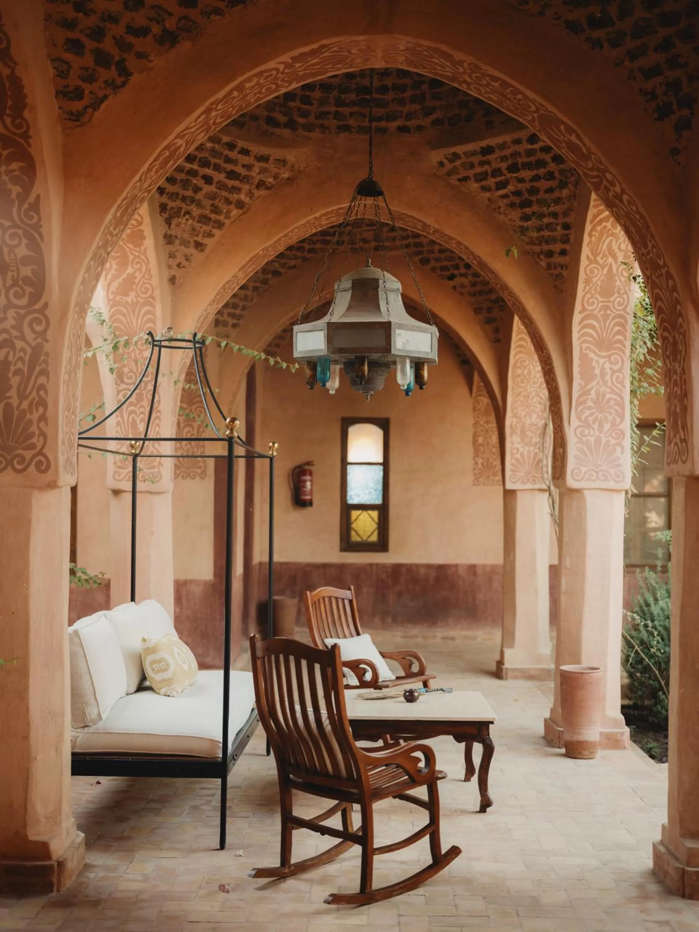 Seating area in Al Moudira Hotel