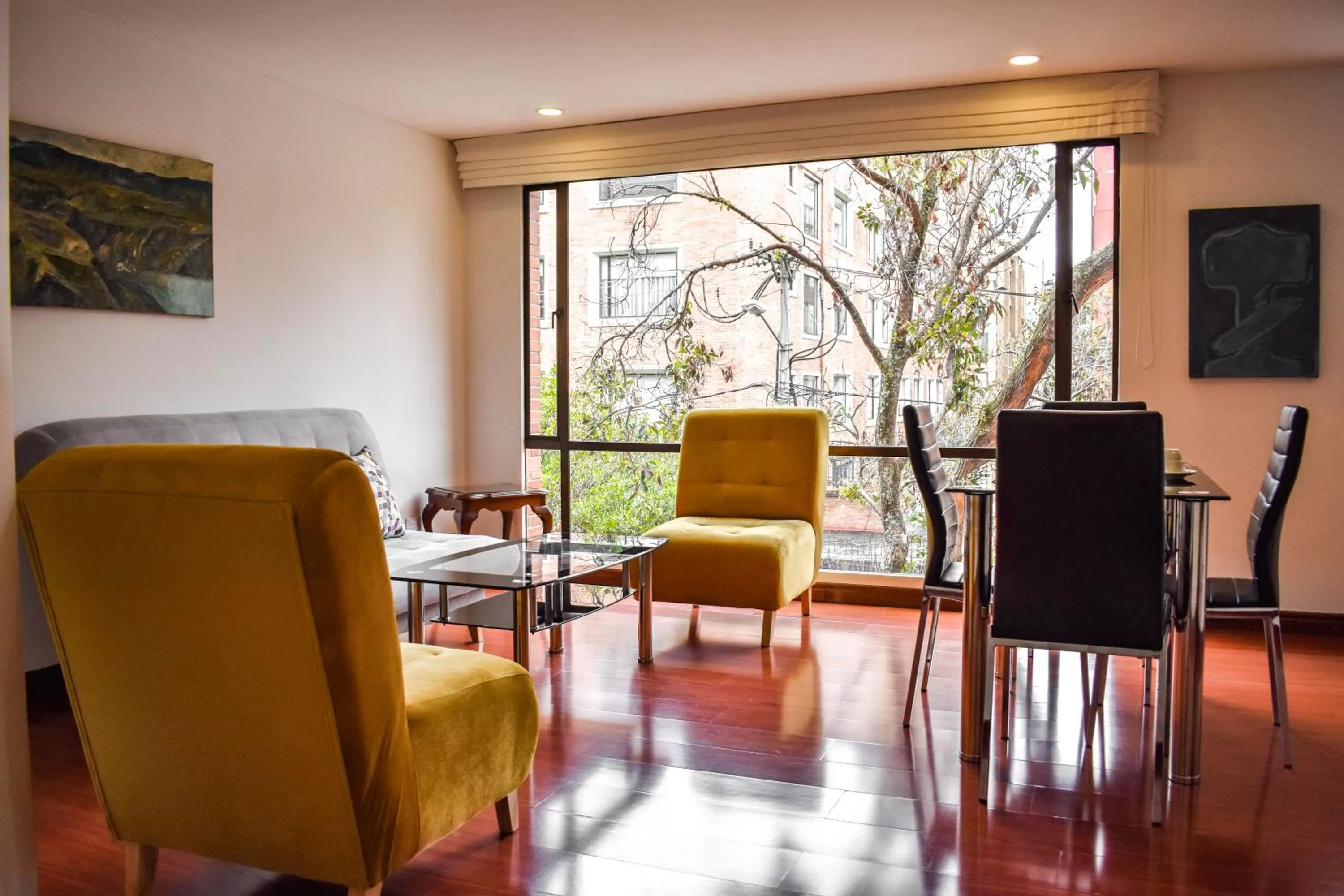 Living room in Cora 96 Street Apartments