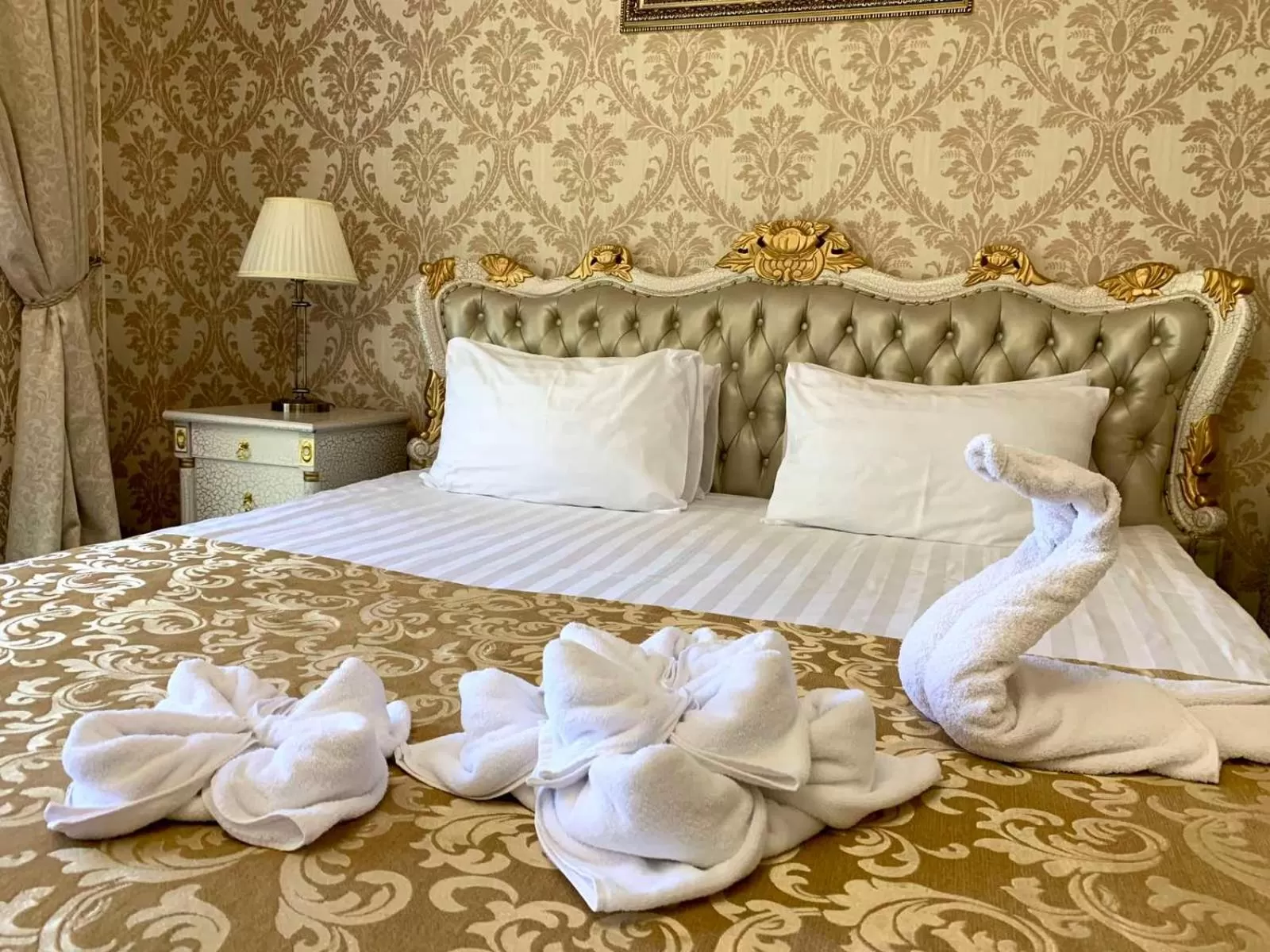 Decorative detail, Bed in Boutique Hotel California