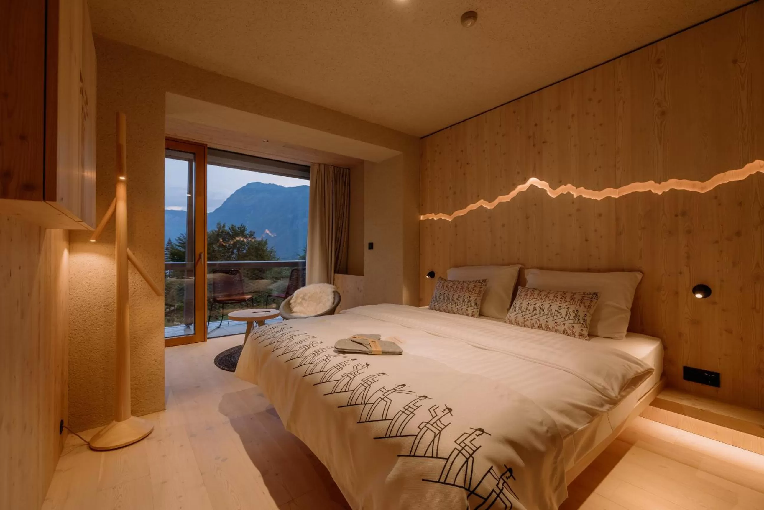 Bedroom, Bed in Hotel Bohinj