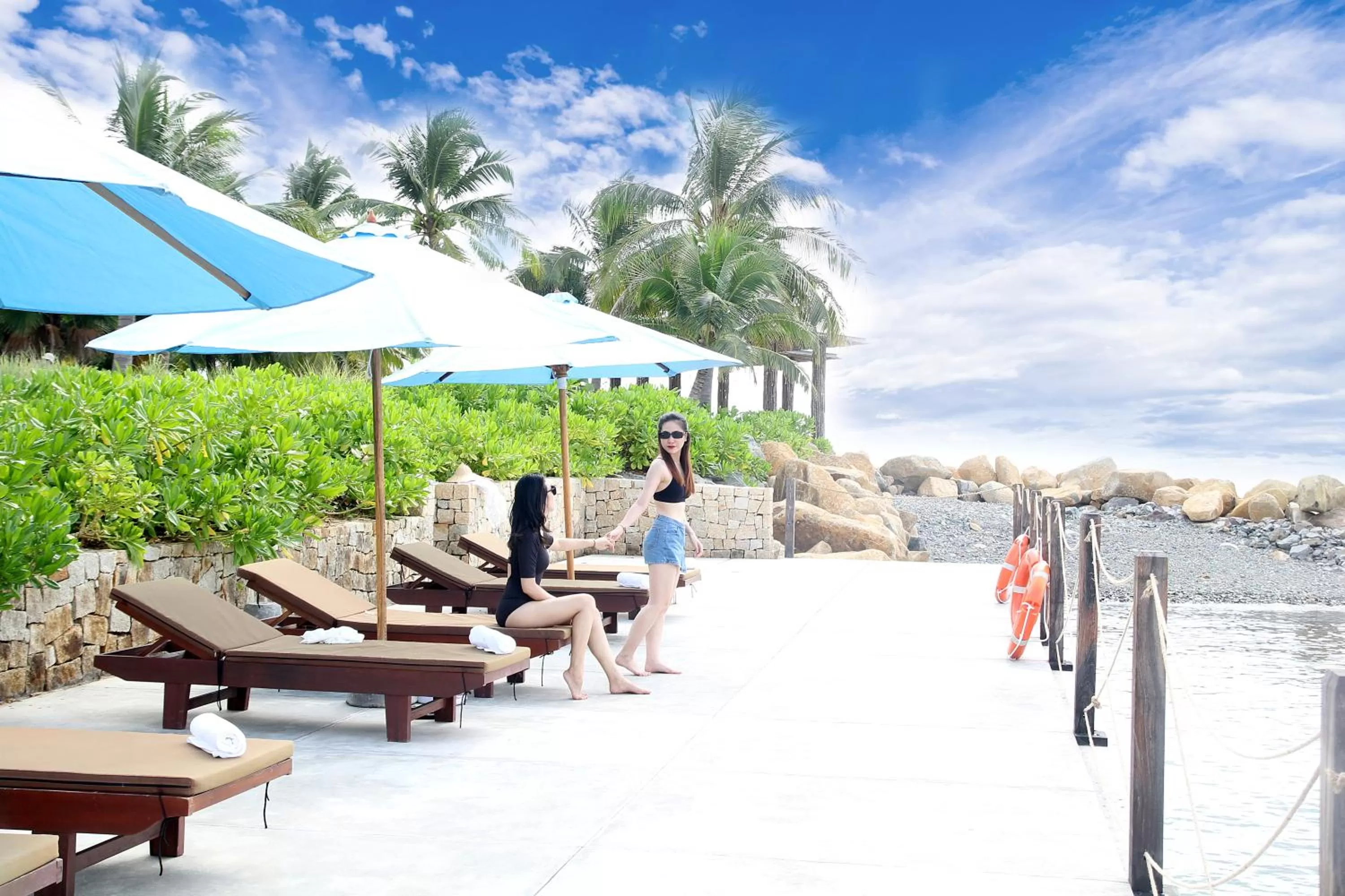 Beach in Alibu Resort Nha Trang
