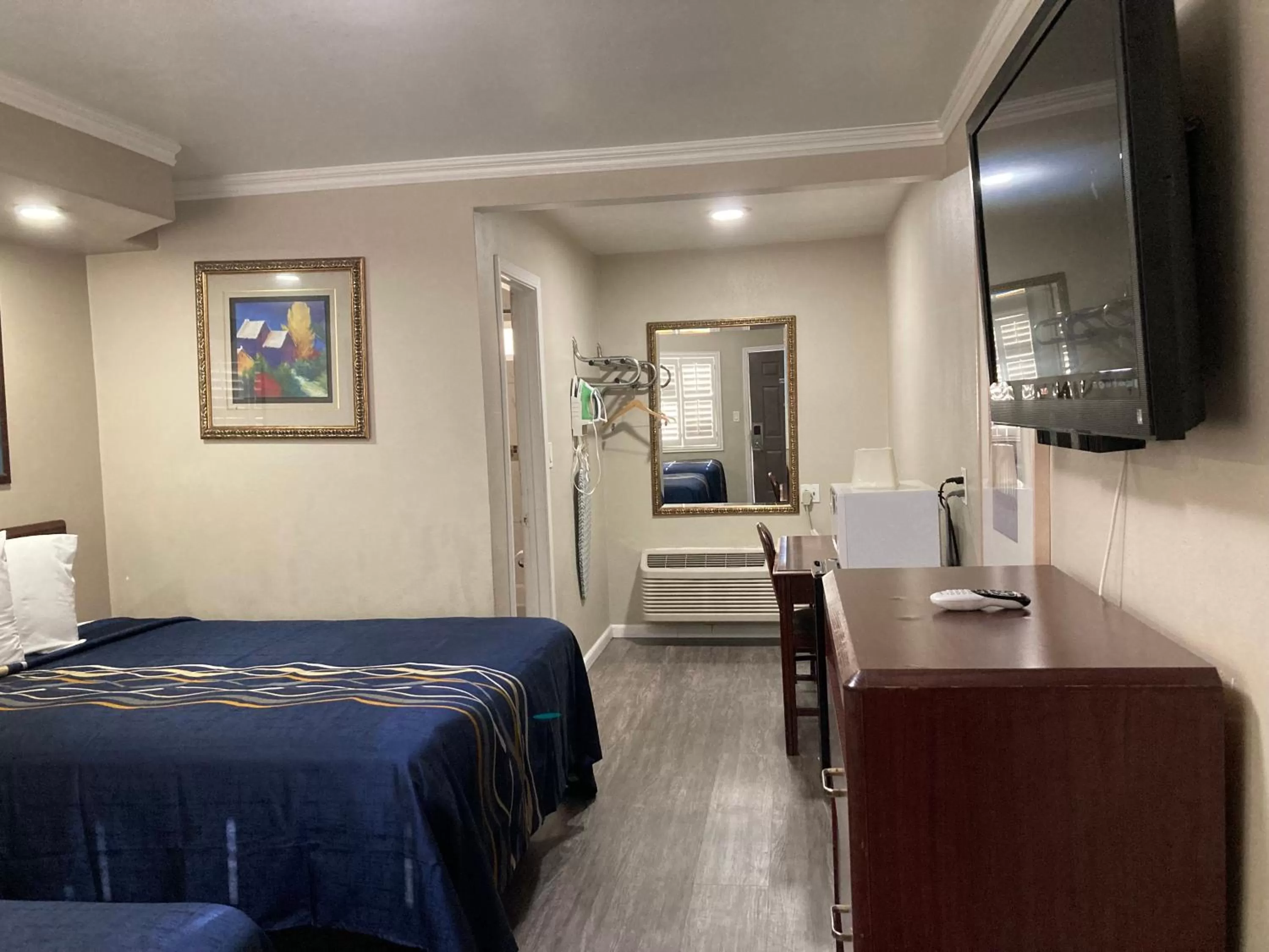 Bed in Little Boy Blue Motel