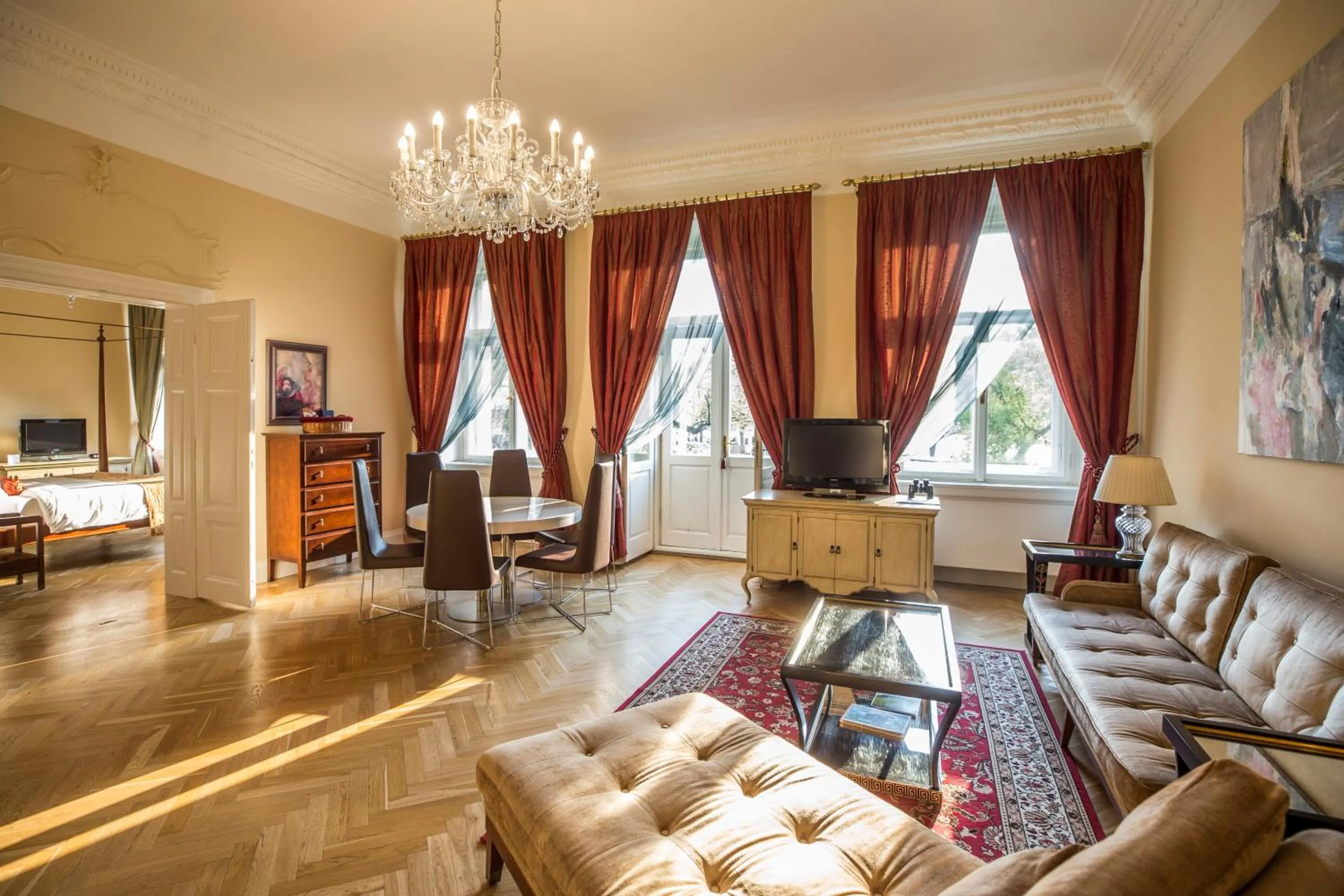 Suite with River View in The Mozart Prague