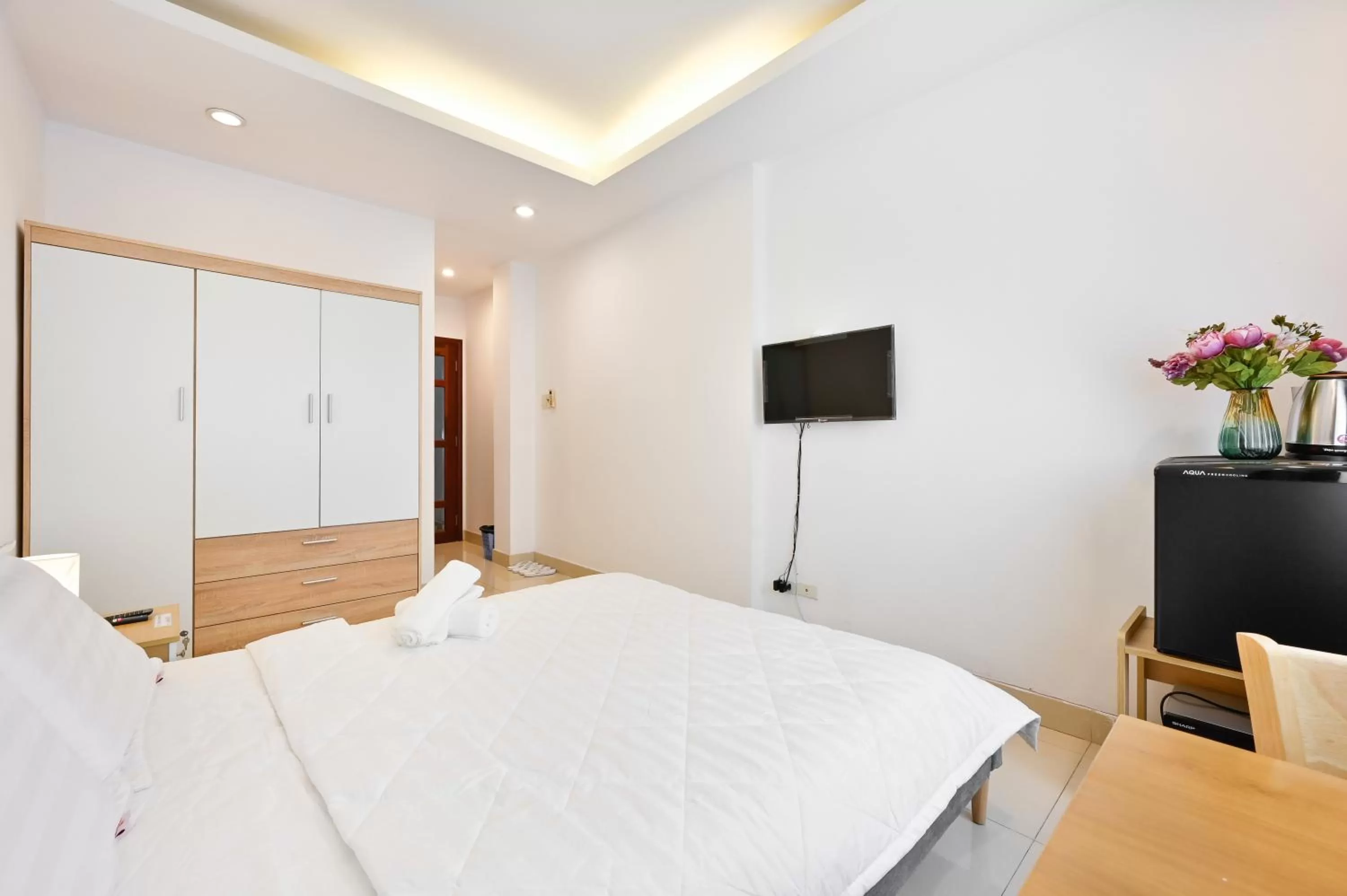 Bed in Huyen Homestay