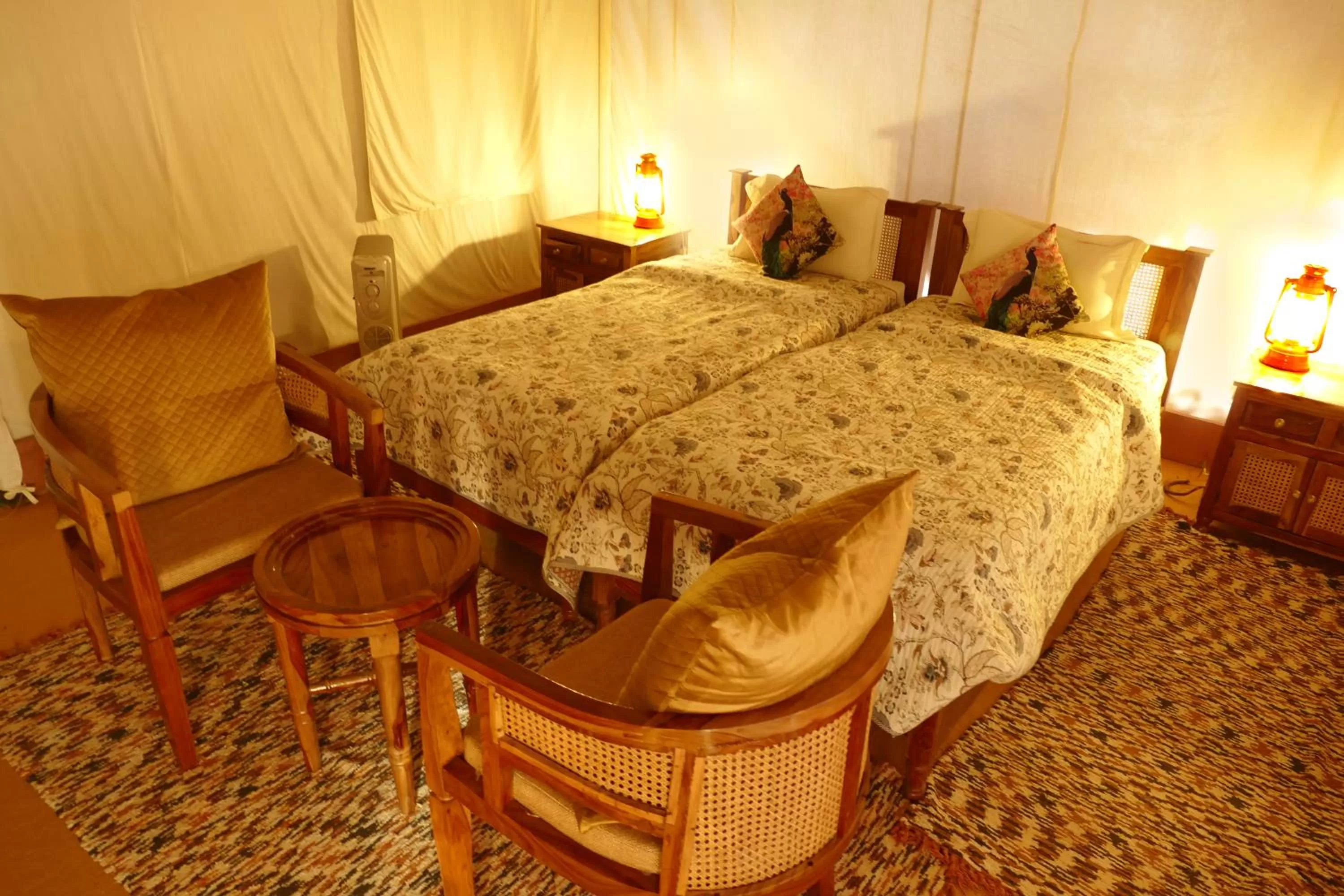 Bedroom, Bed in Madho Bagh