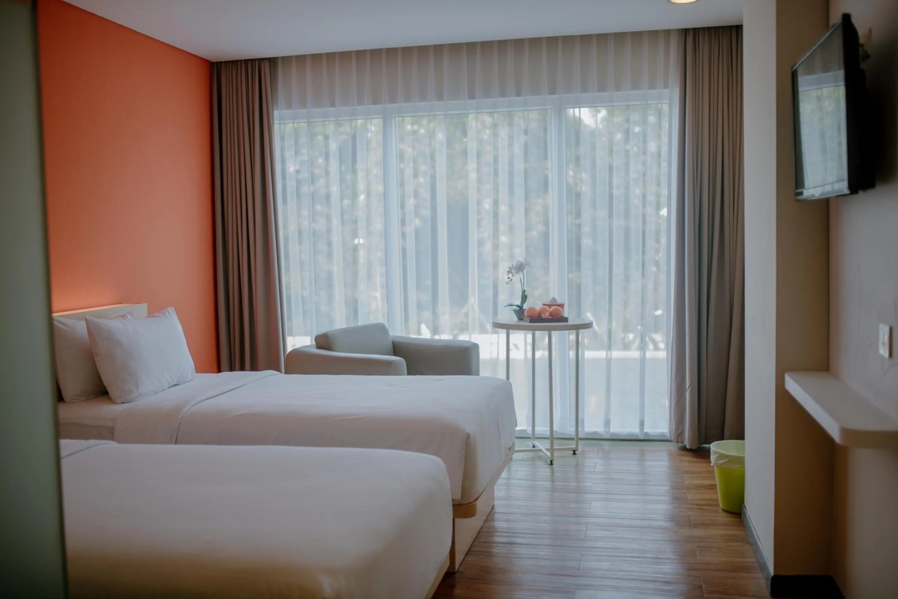 Bed in The Bountie Hotel and Convention Centre Sukabumi