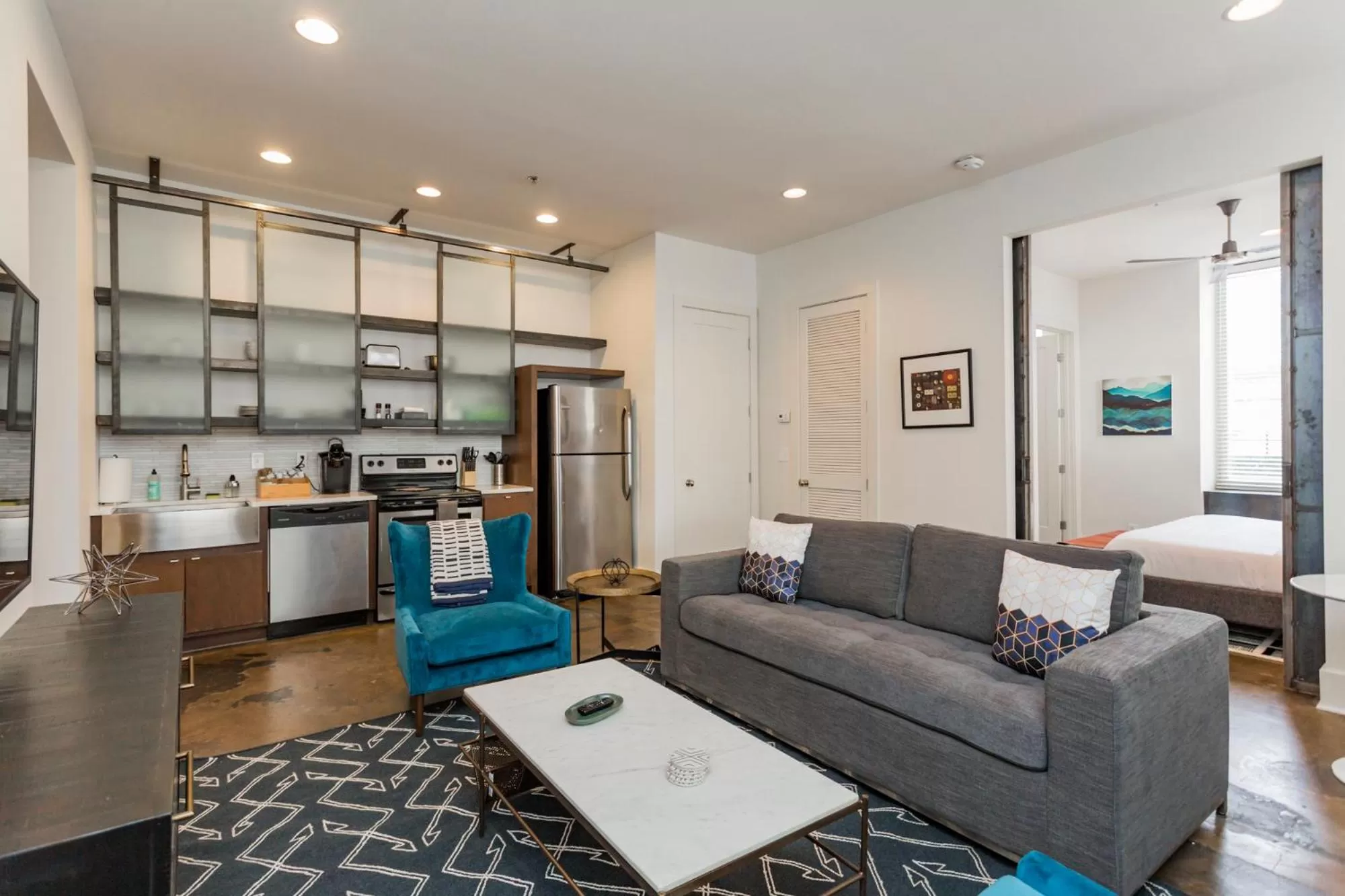 Living room in Mint House at The Reserve - Nashville