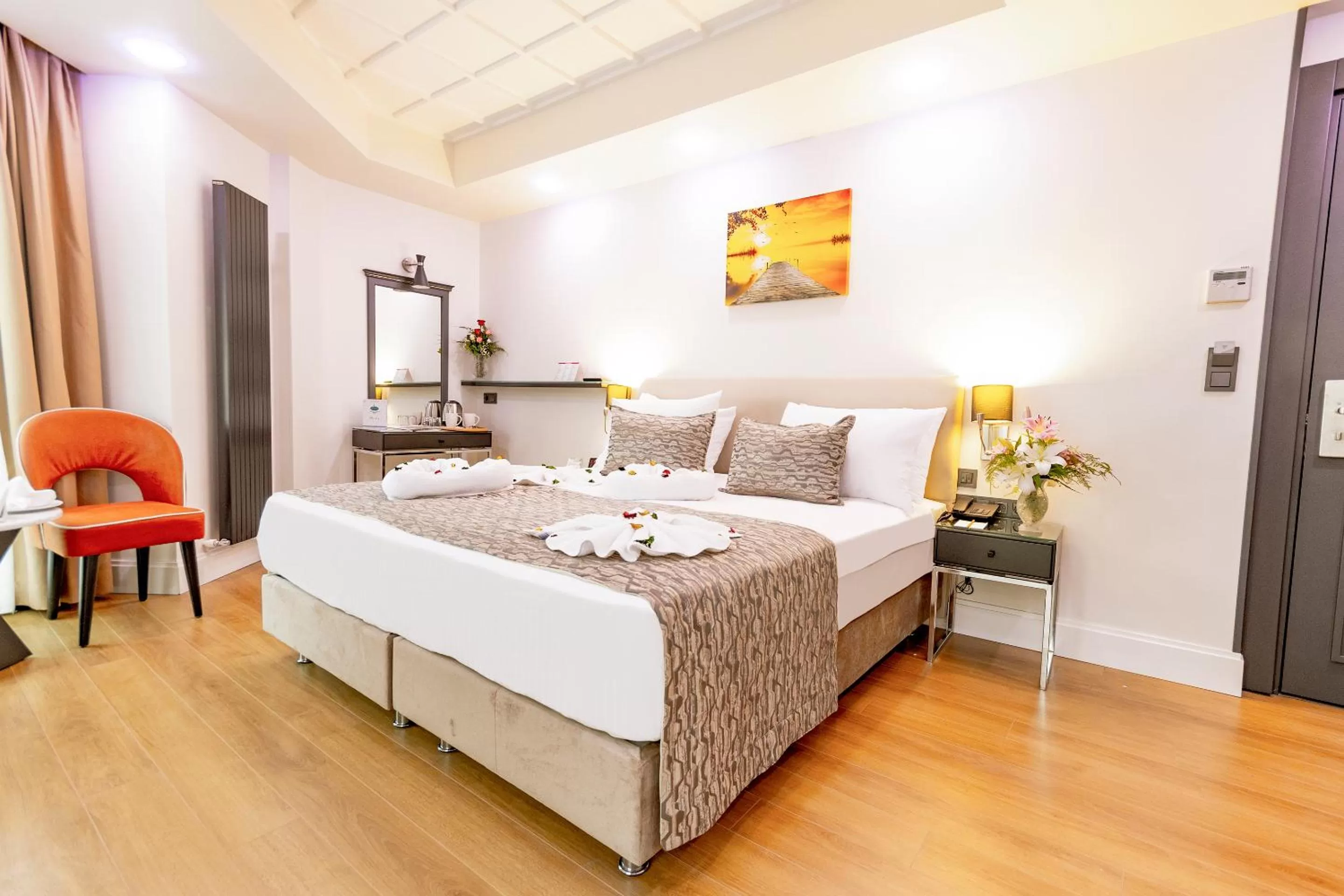 Bed in Antusa Design Hotel & Spa