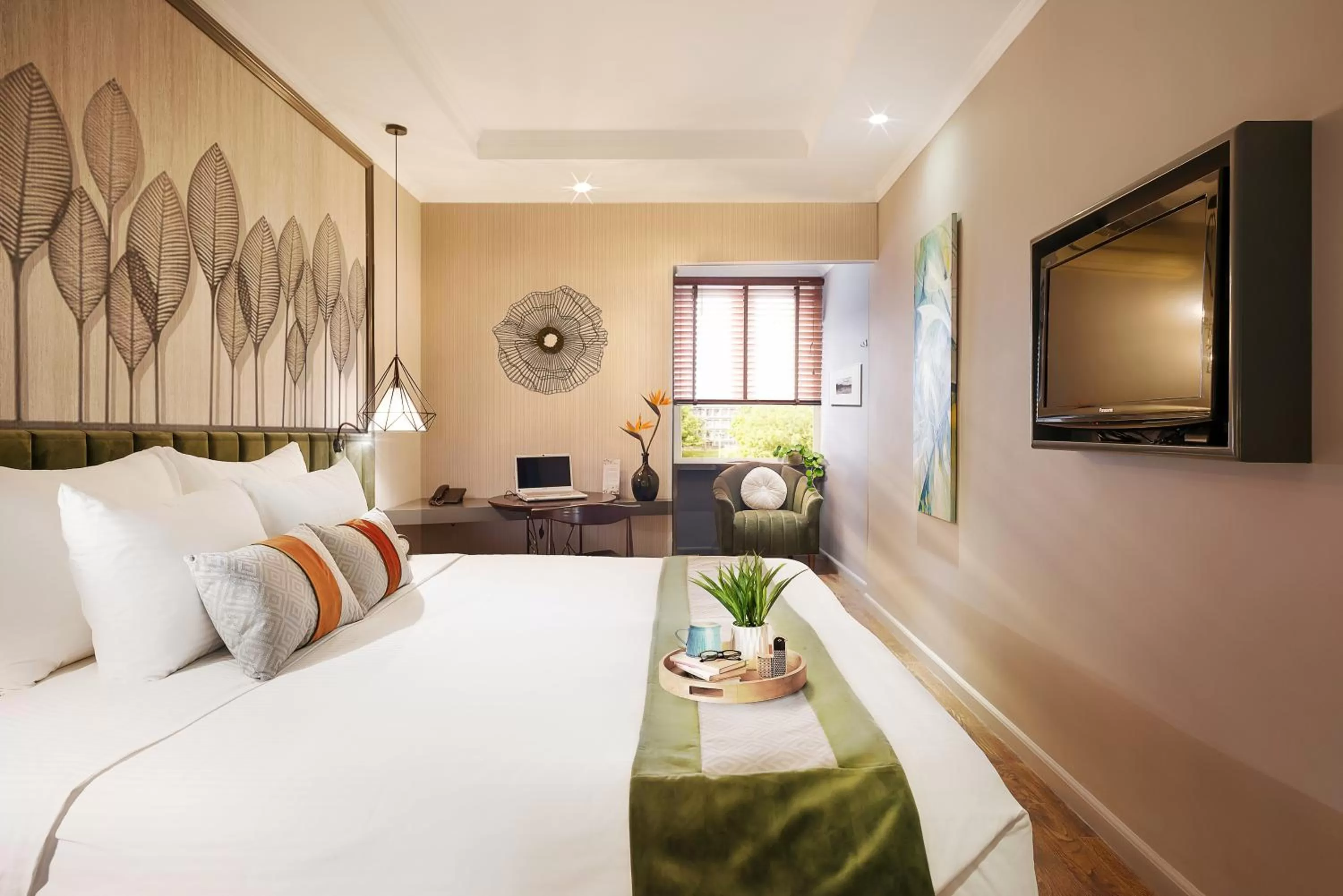 Bed in Hanoi Center Silk Hotel & Travel