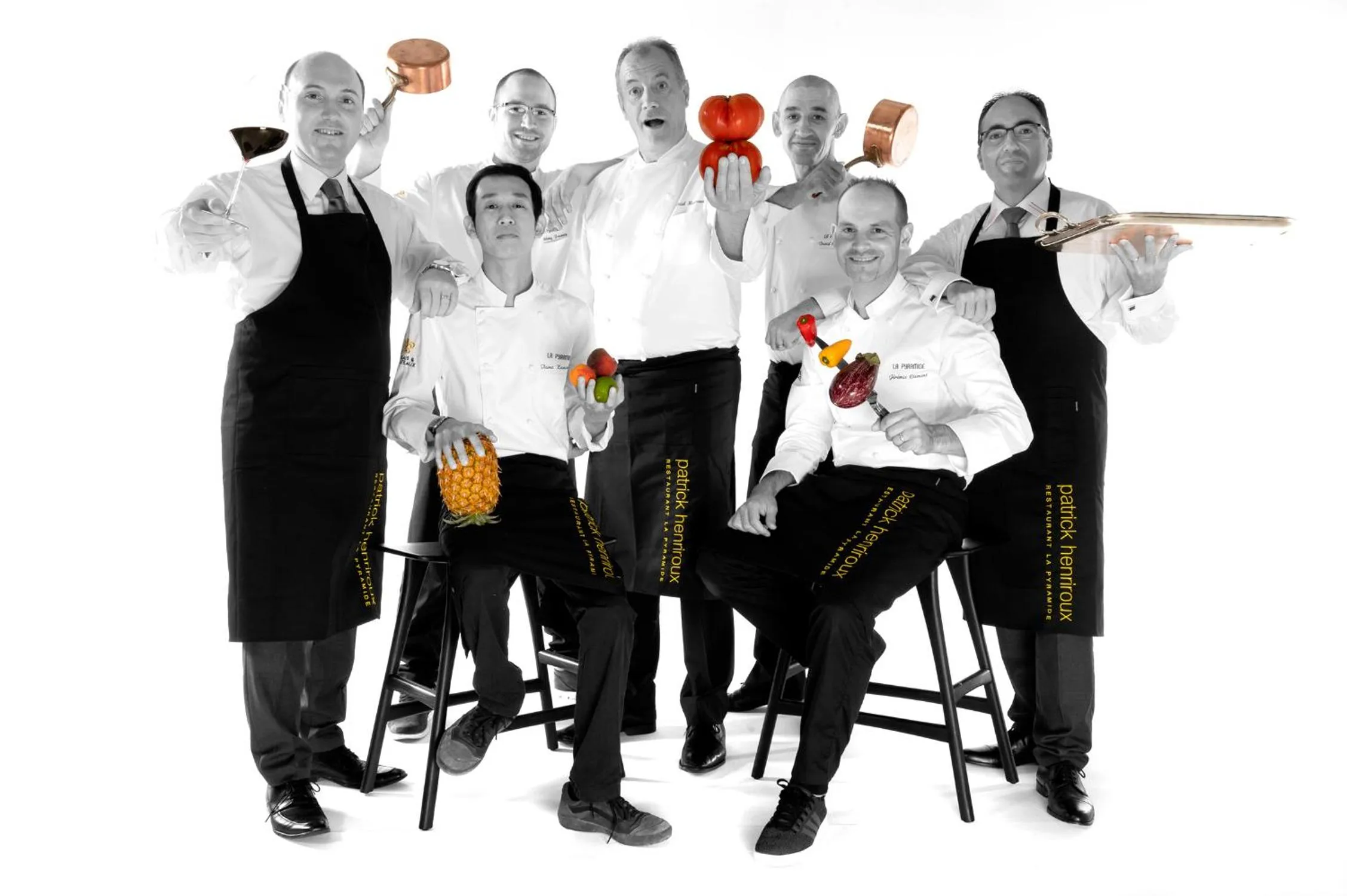 Staff in La Pyramide - Maison Henriroux