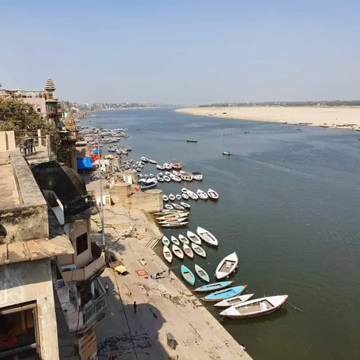 Bird's eye view in Hotel Sita (place on the heritage ghats of benaras)