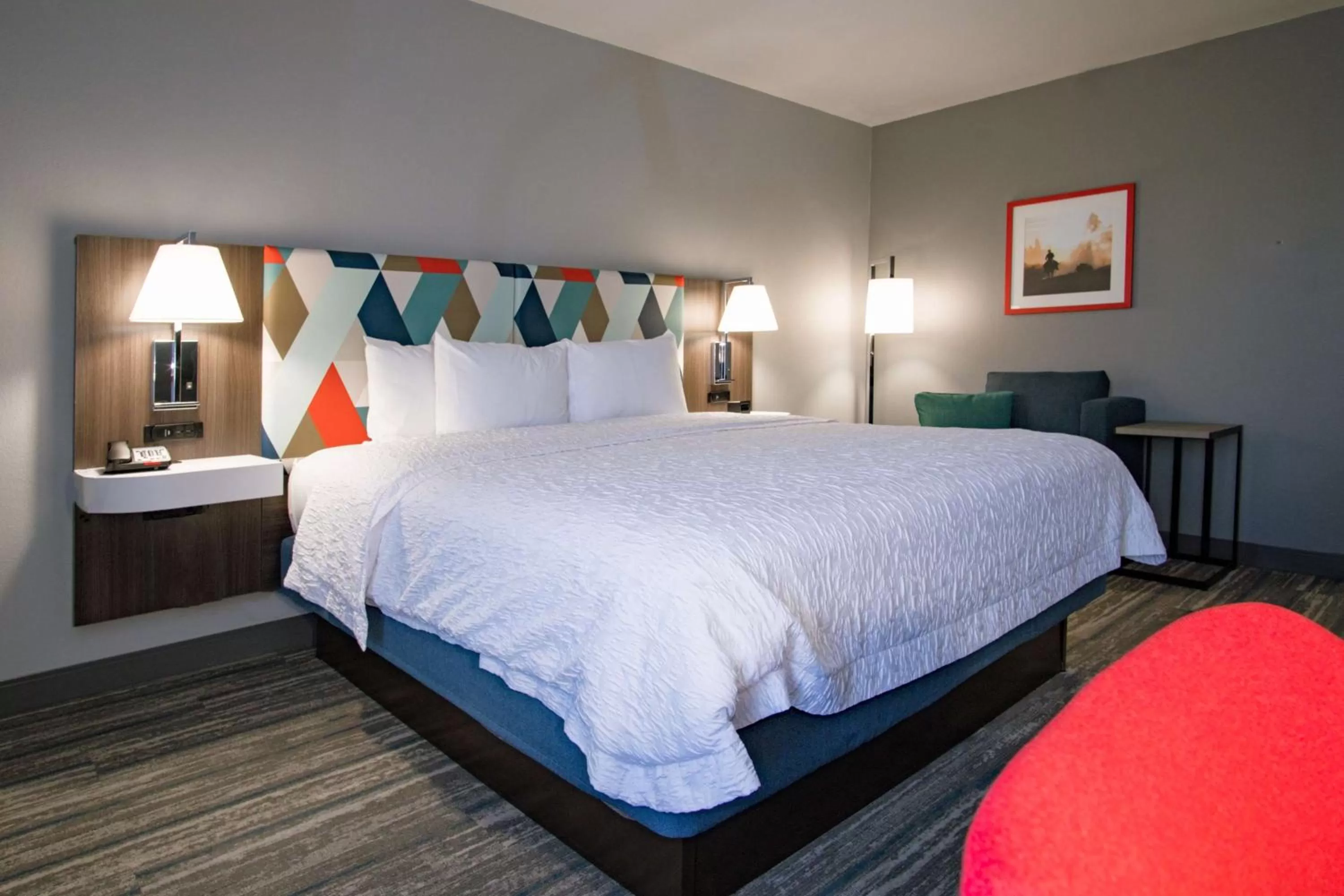 Bed in Hampton Inn Oklahoma City/Yukon