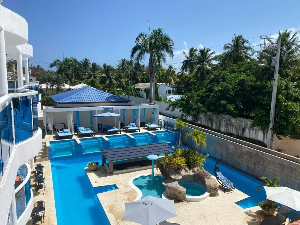 Pool view in El Cabarete Spa Resort all-Inclusive