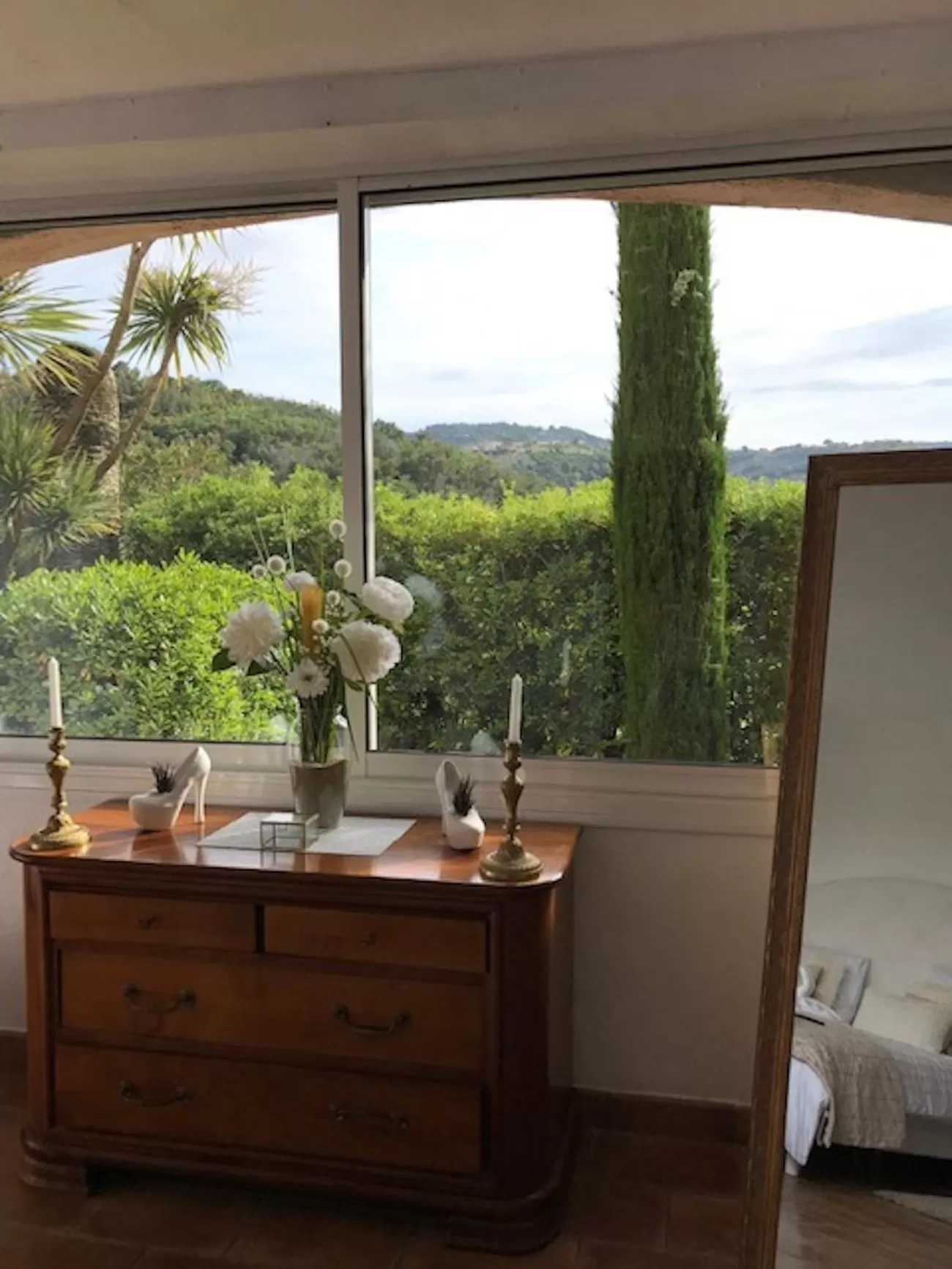 Garden view in villa santa rita