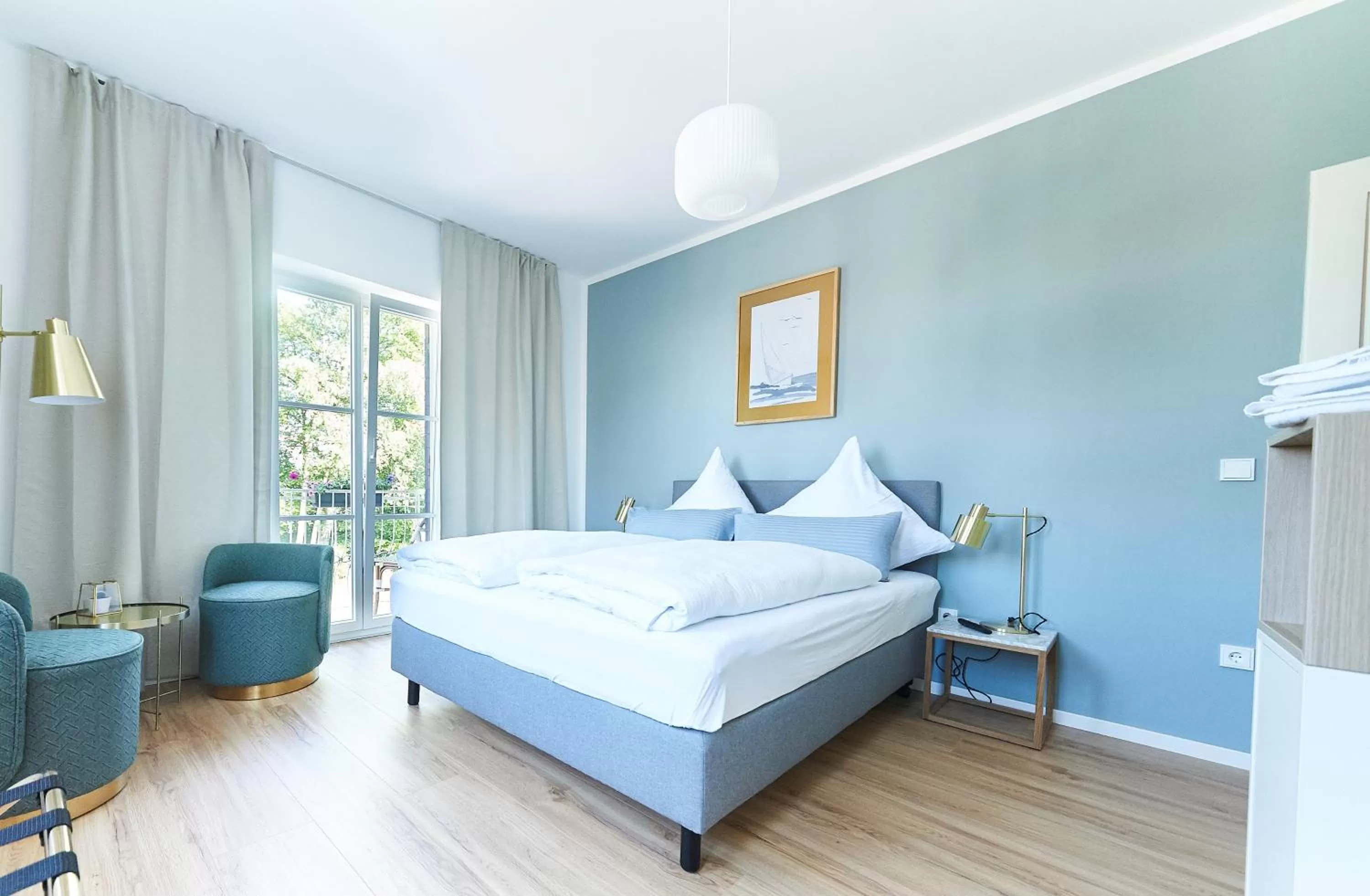 Bed in Hotel Garni Goldammer