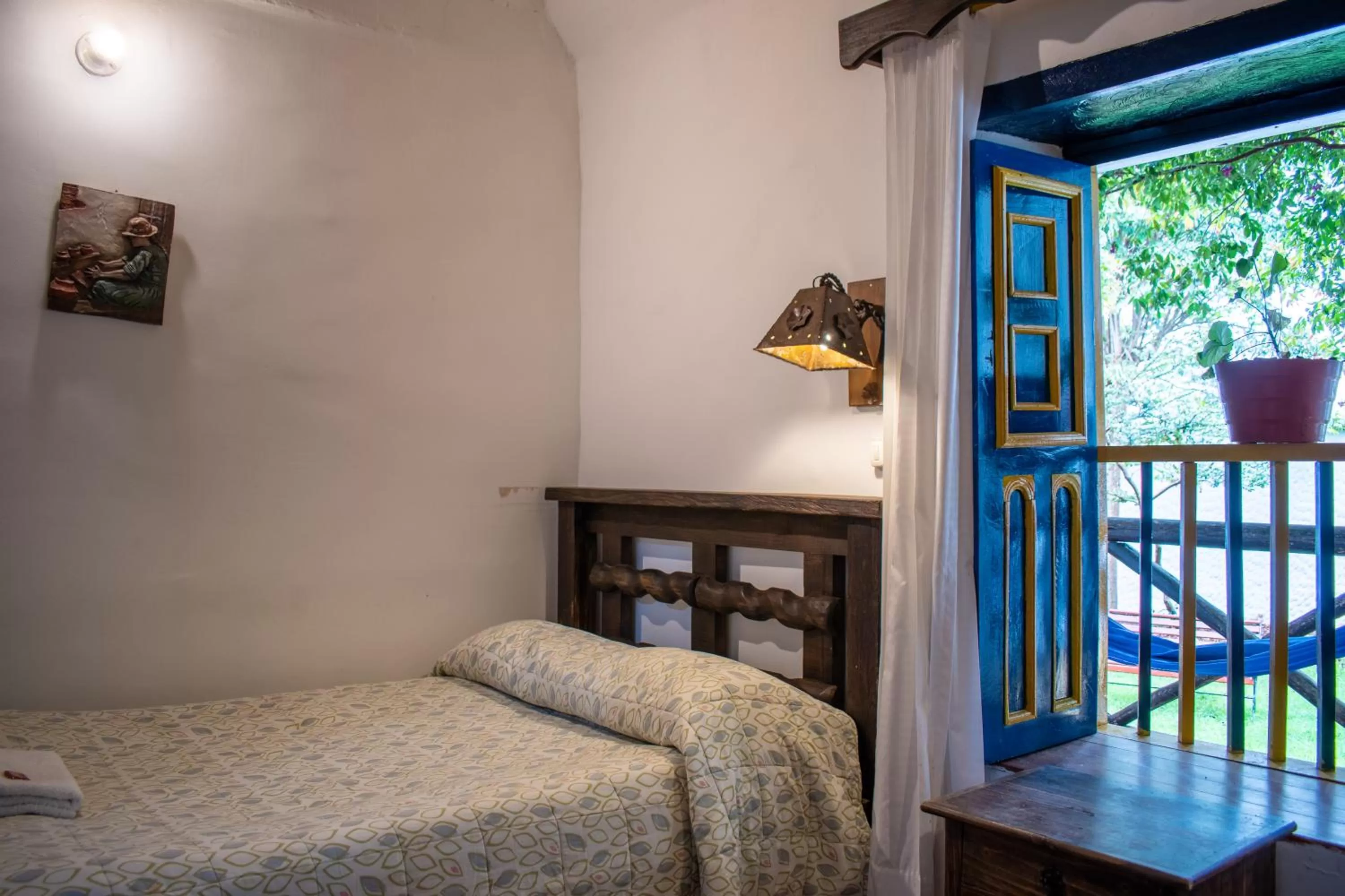 Bed in Hotel Museo la Posada del Molino