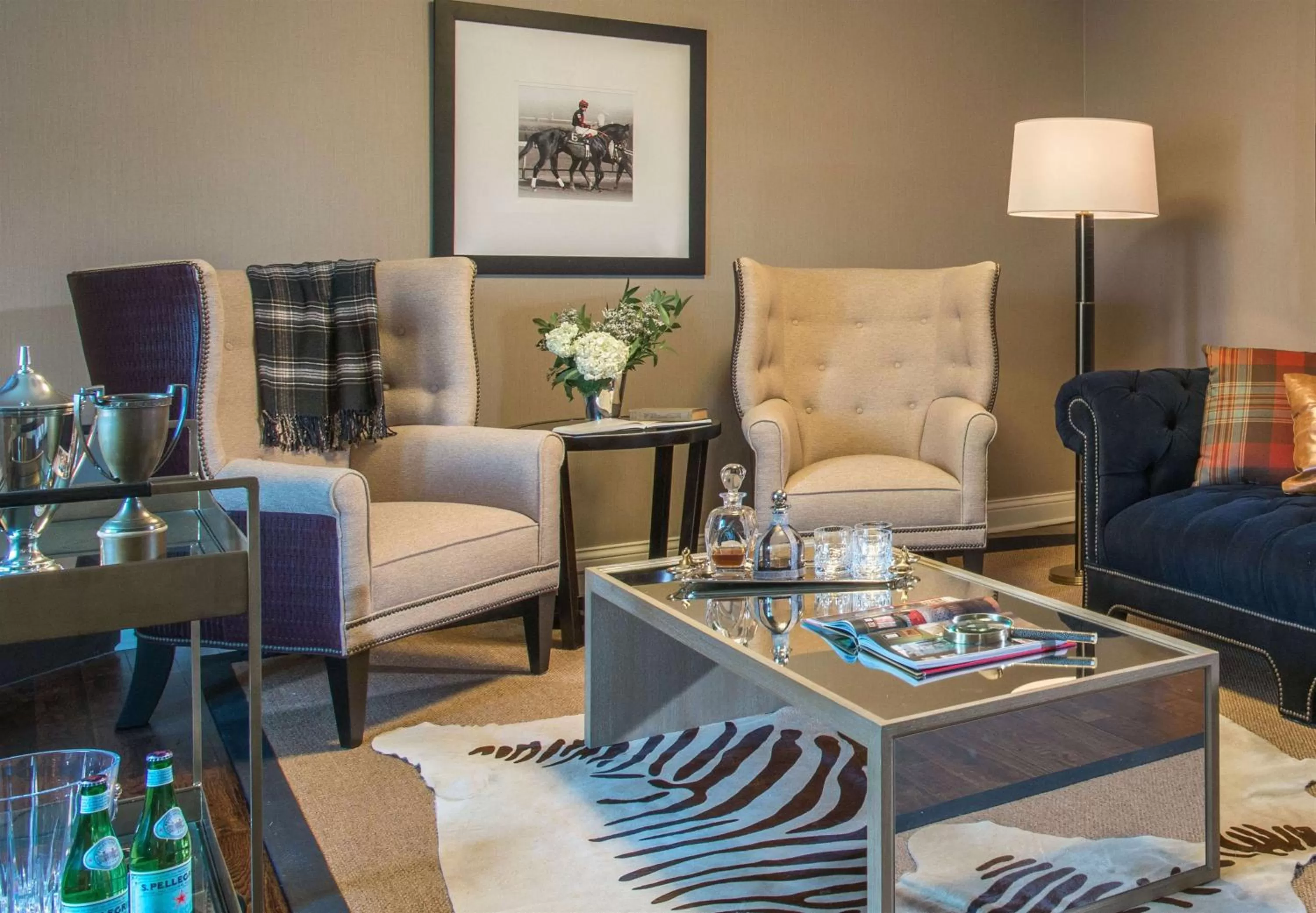 Living room in The Campbell House Lexington, Curio Collection by Hilton