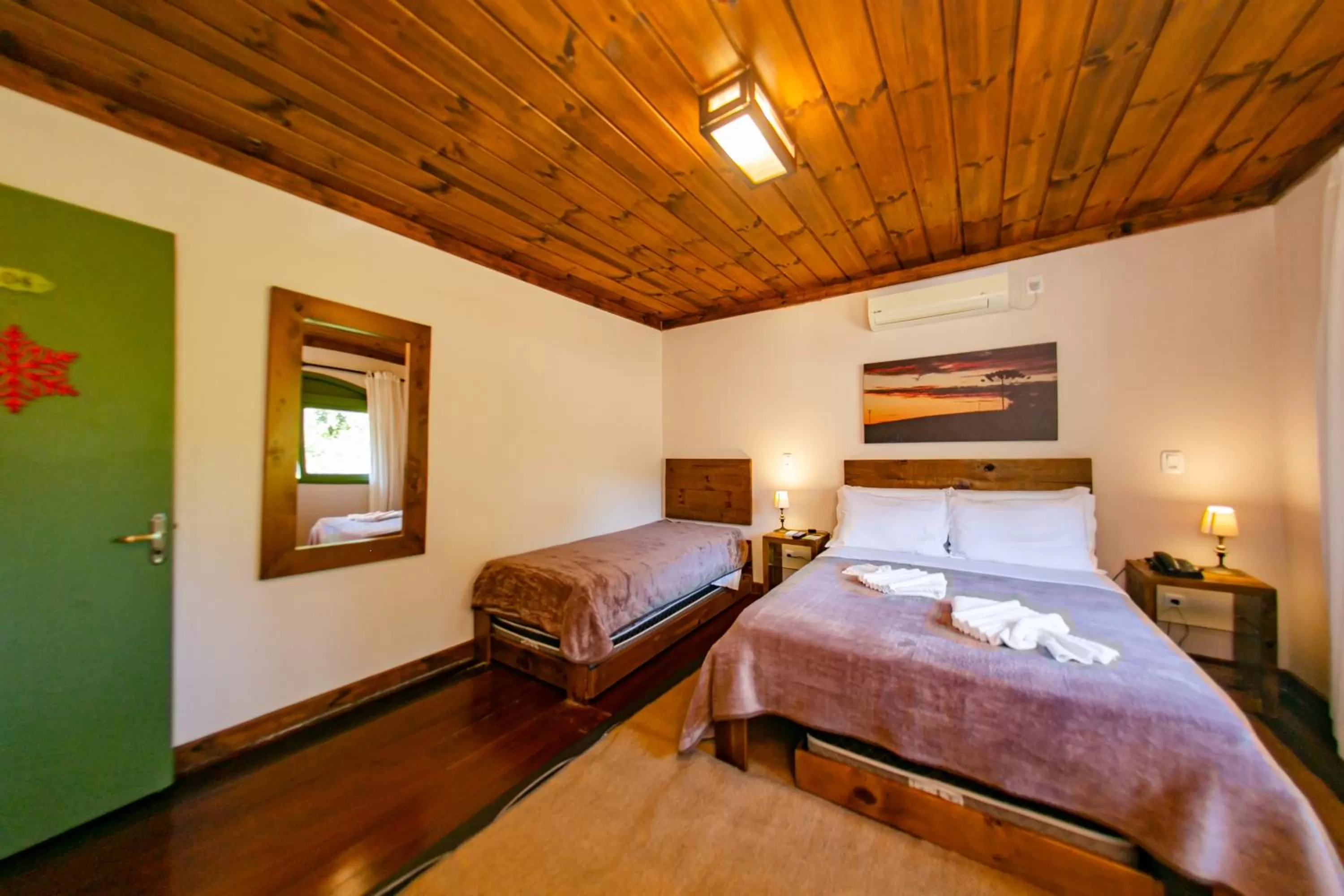 Bed in Pousada Charm Canela